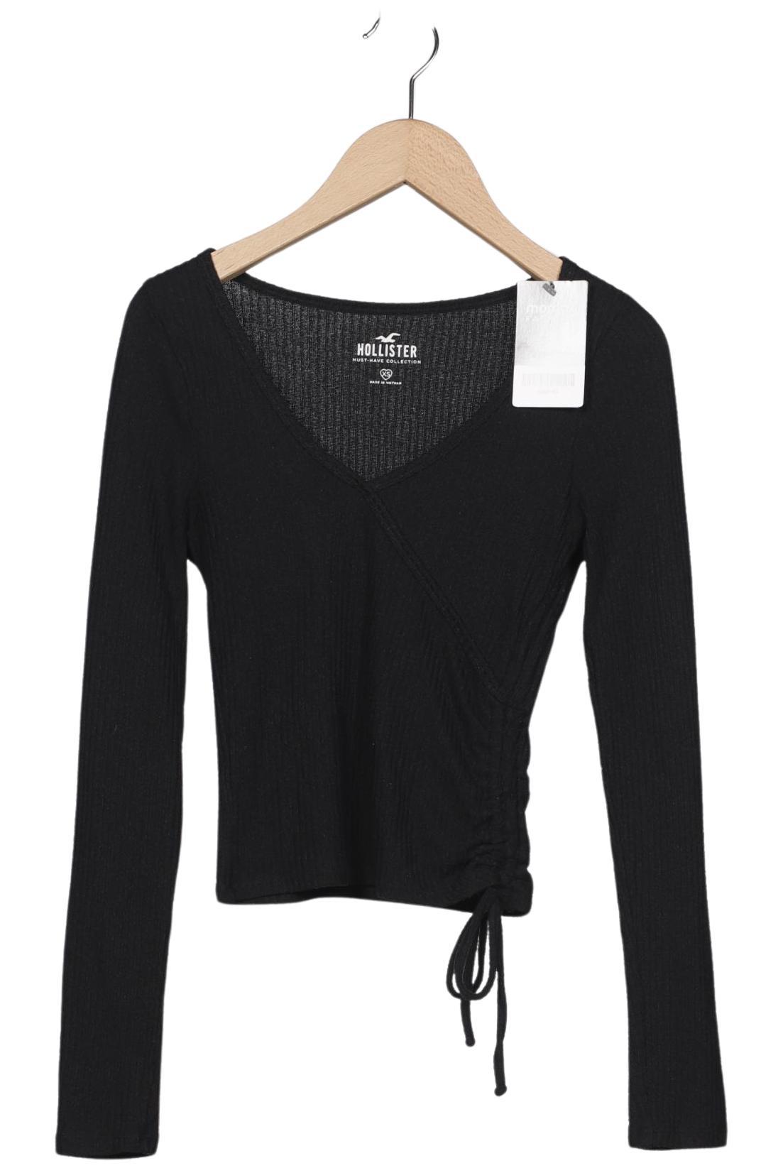 

Hollister Damen Langarmshirt, schwarz, Gr. 34