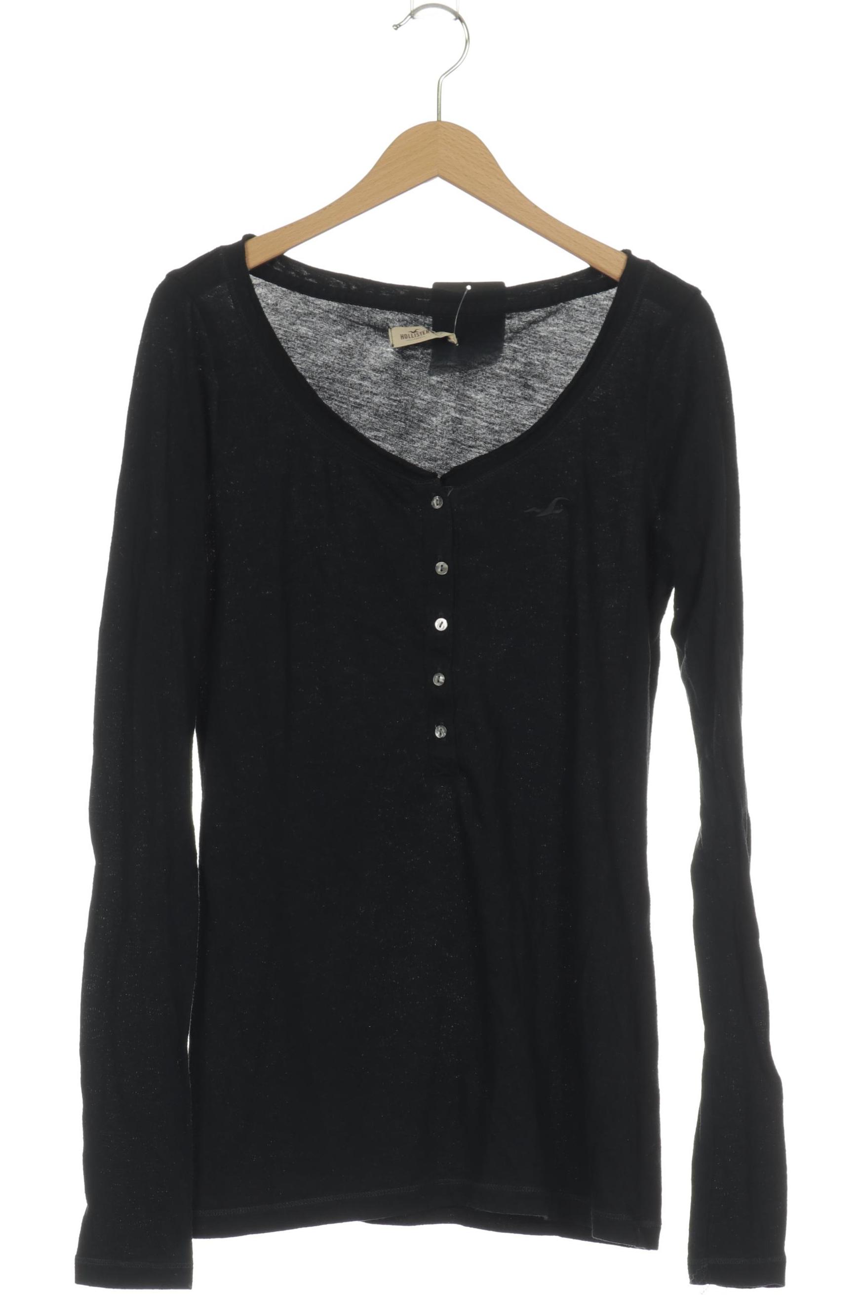 

Hollister Damen Langarmshirt, schwarz, Gr.