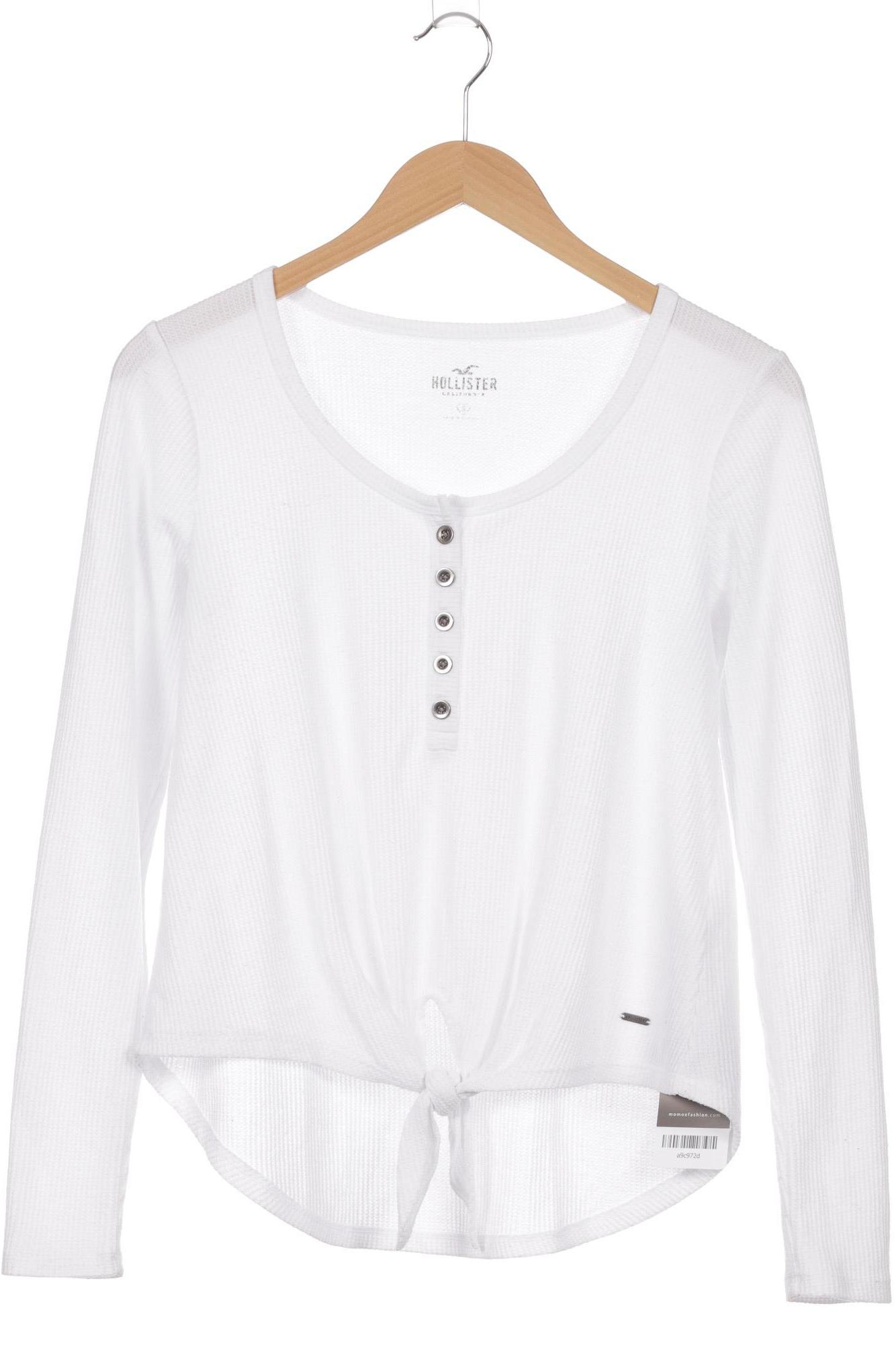 

Hollister Damen Langarmshirt, weiß, Gr. 36