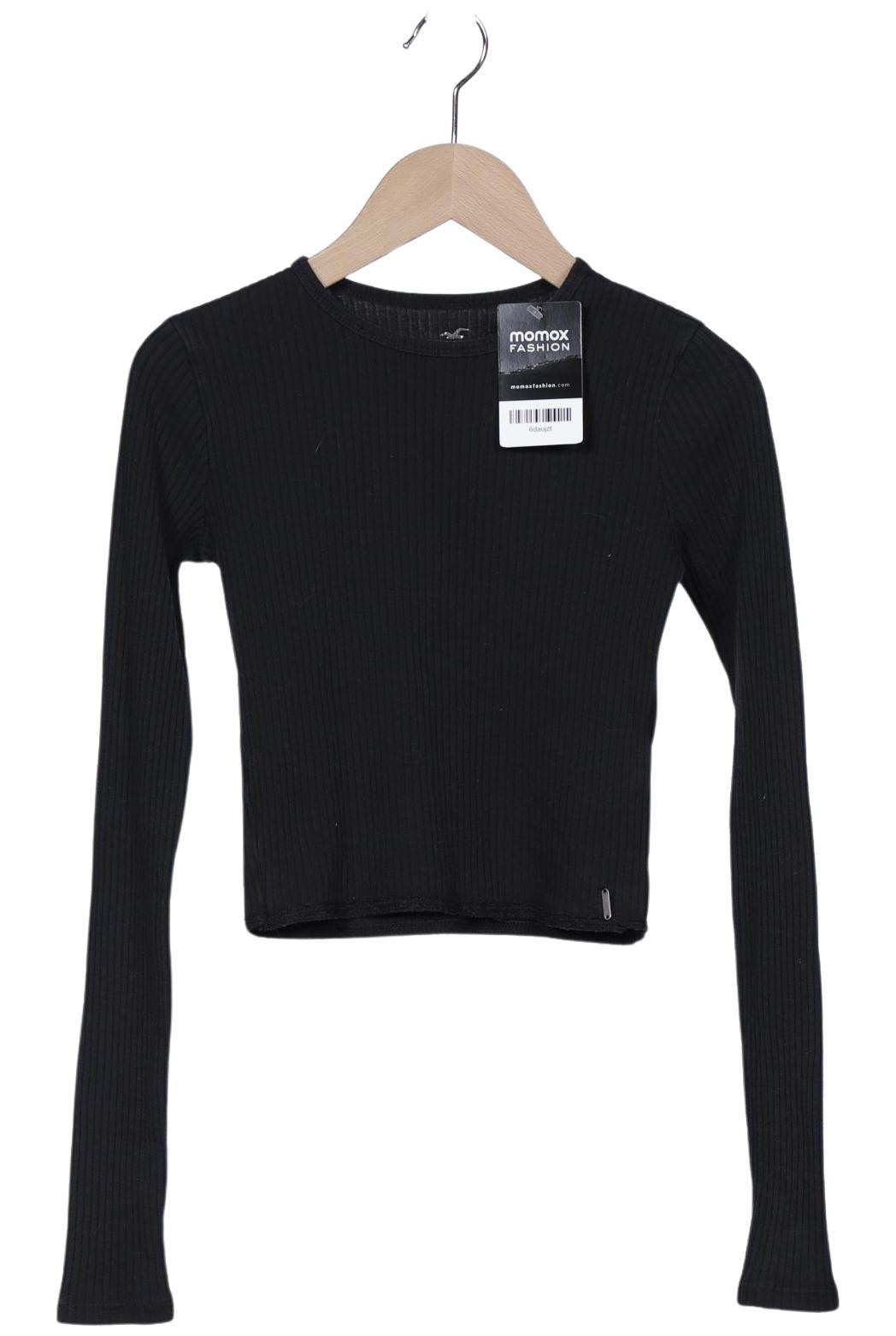 

Hollister Damen Langarmshirt, schwarz, Gr. 32
