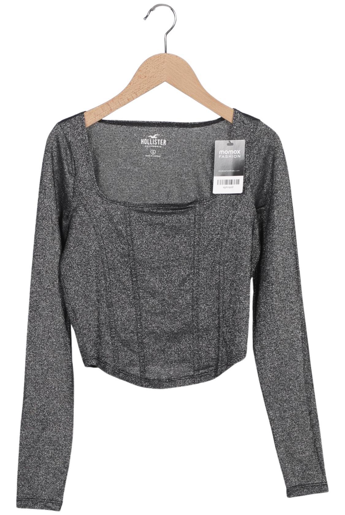 

Hollister Damen Langarmshirt, grau, Gr. 36