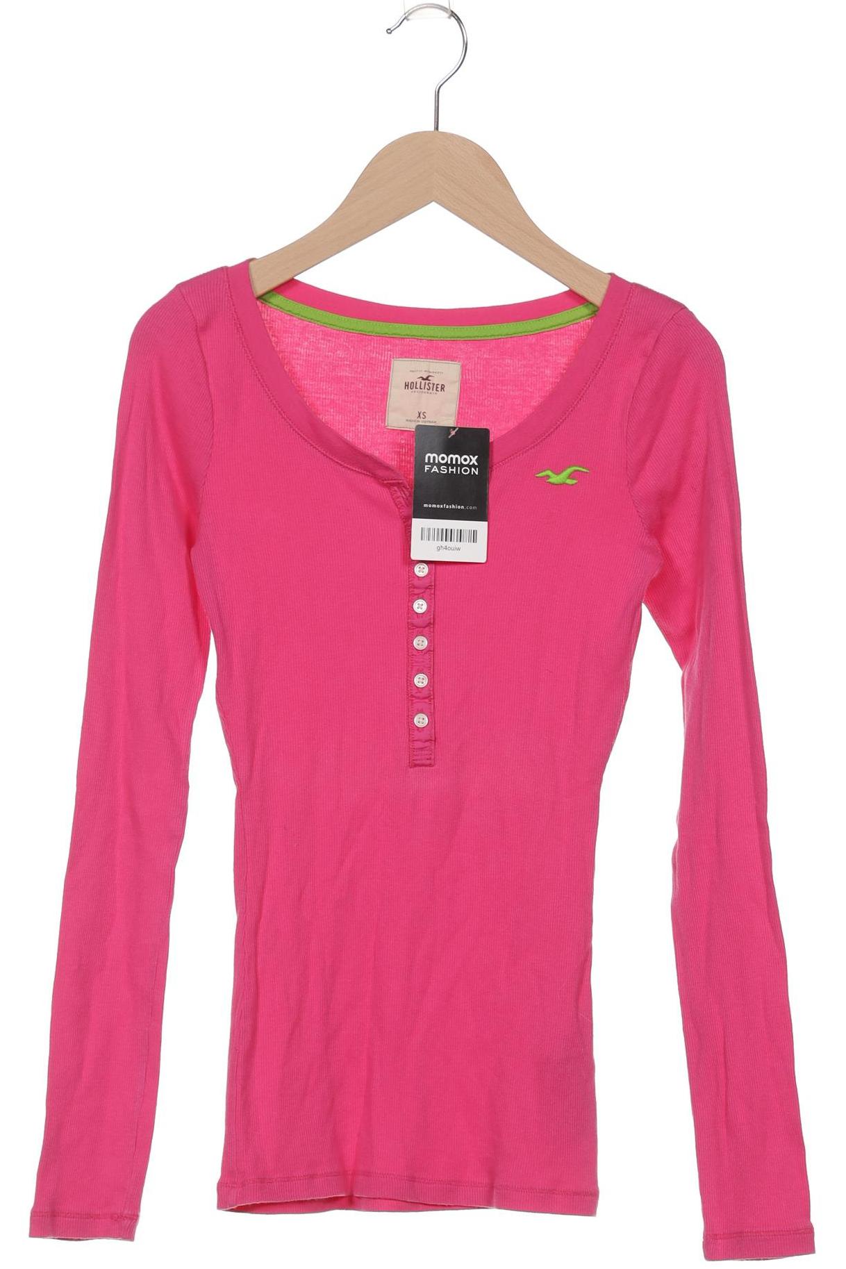 

Hollister Damen Langarmshirt, pink, Gr. 34