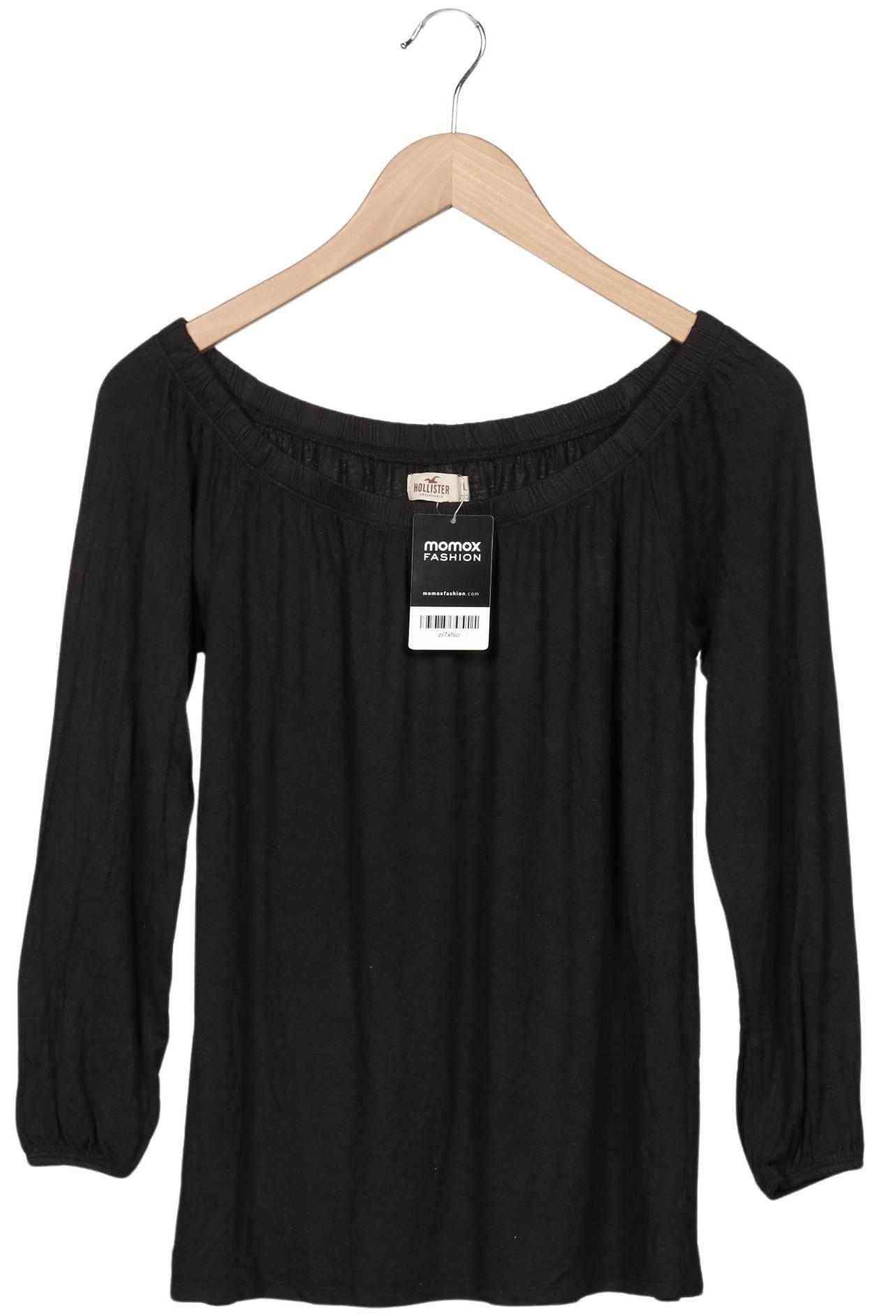 

Hollister Damen Langarmshirt, schwarz, Gr. 42