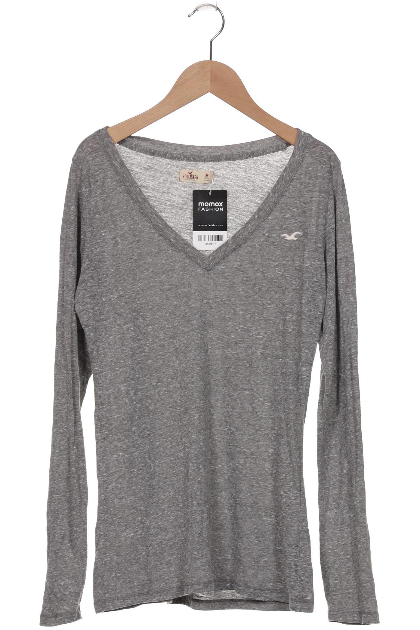 

Hollister Damen Langarmshirt, grau, Gr. 38