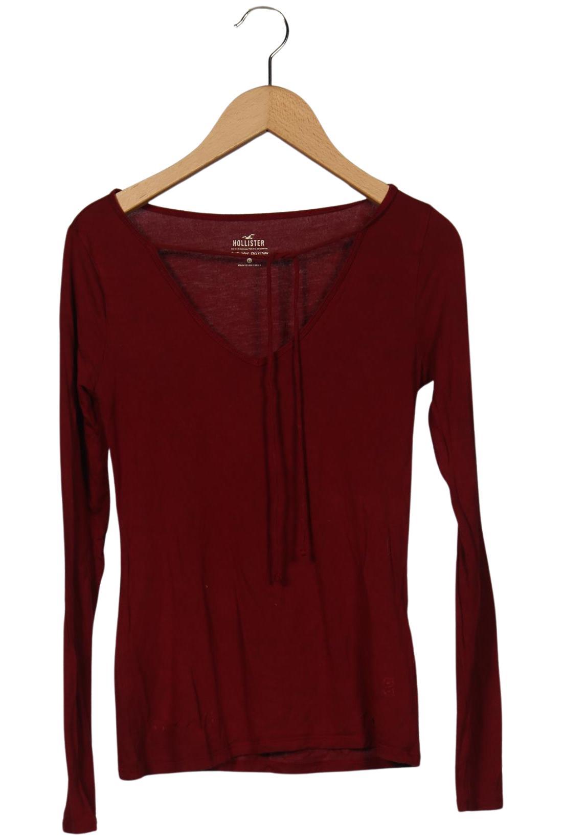 

Hollister Damen Langarmshirt, bordeaux, Gr. 34