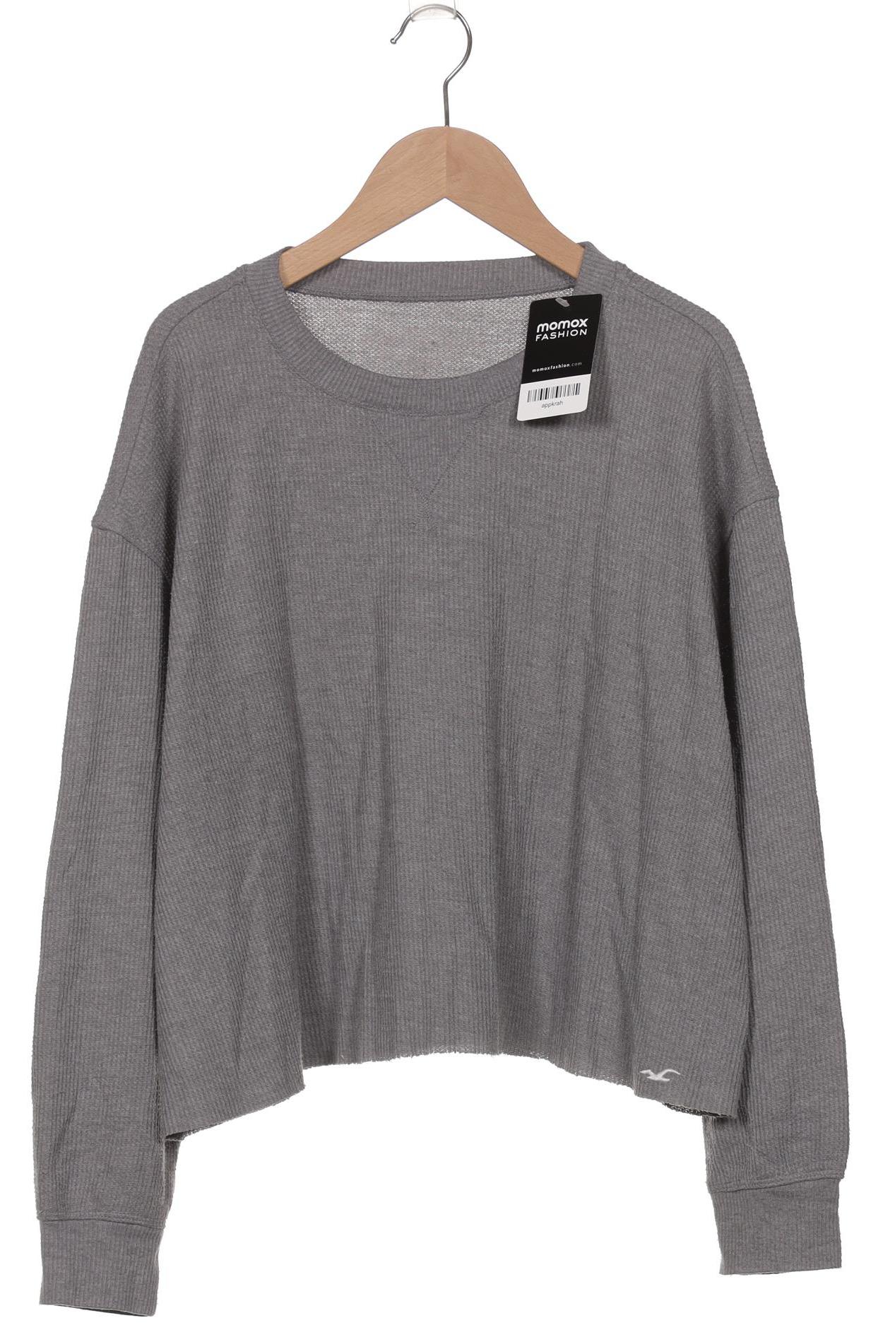 

Hollister Damen Langarmshirt, grau, Gr. 42