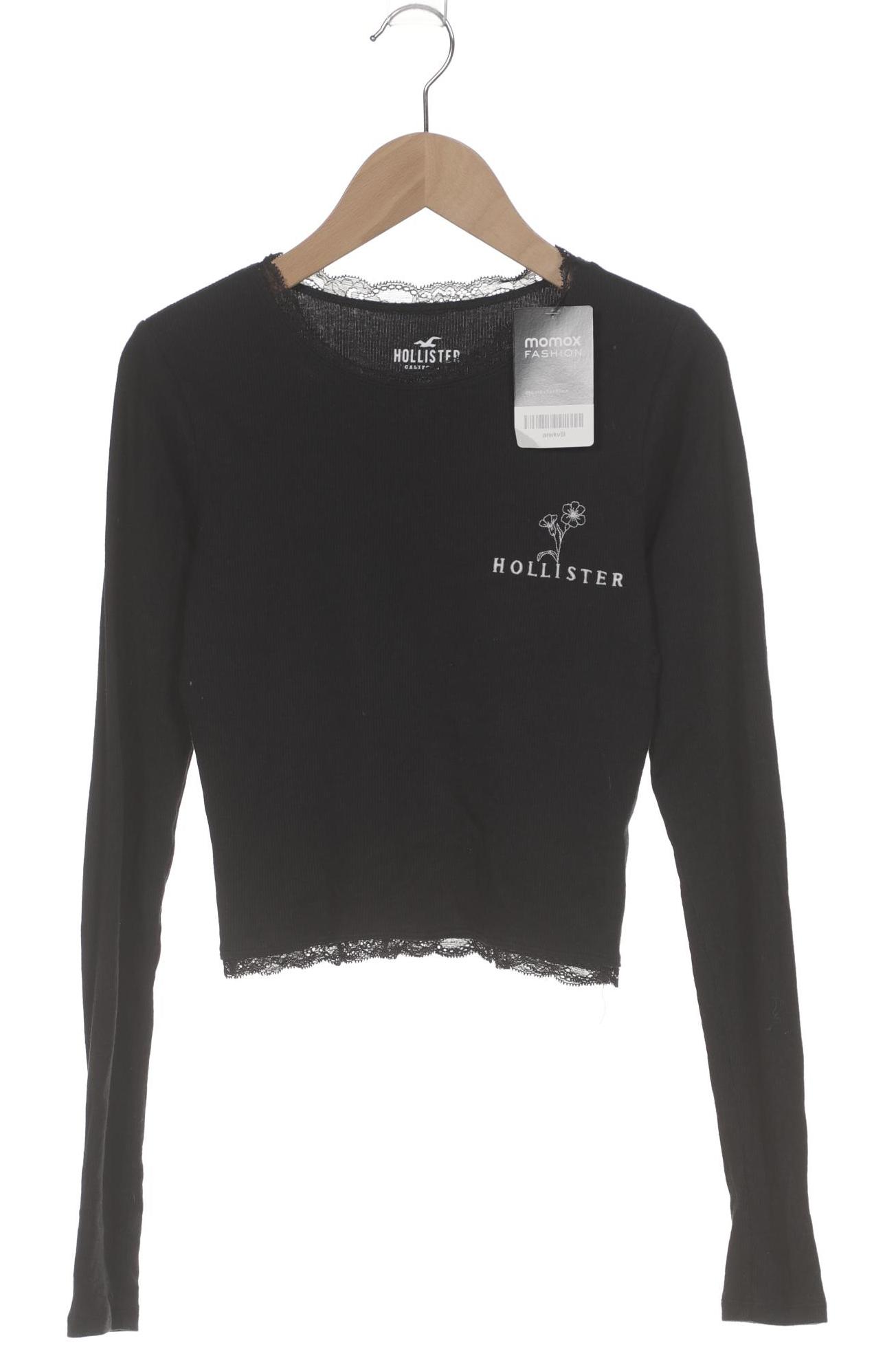 

Hollister Damen Langarmshirt, schwarz, Gr. 34