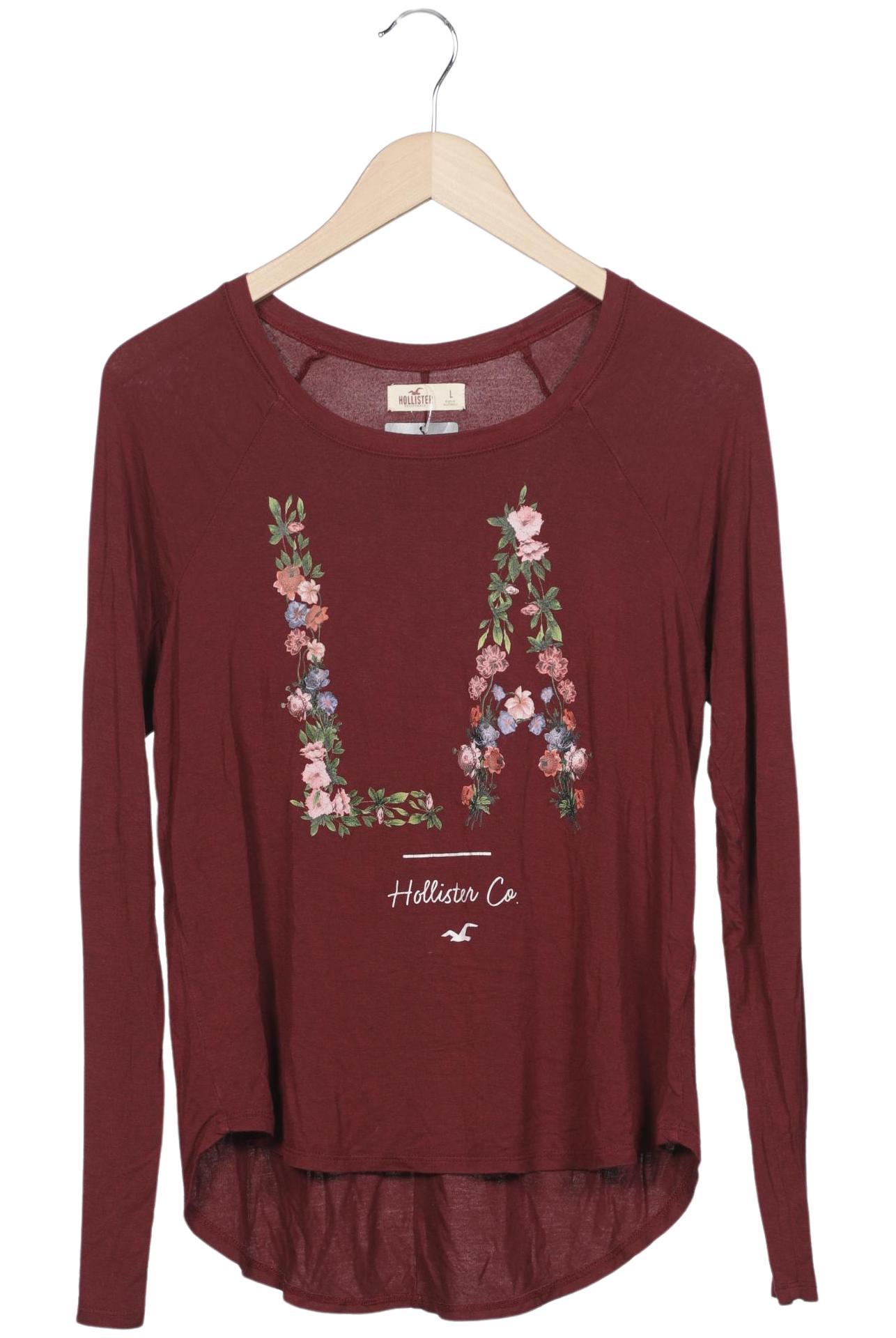 

Hollister Damen Langarmshirt, bordeaux, Gr. 42