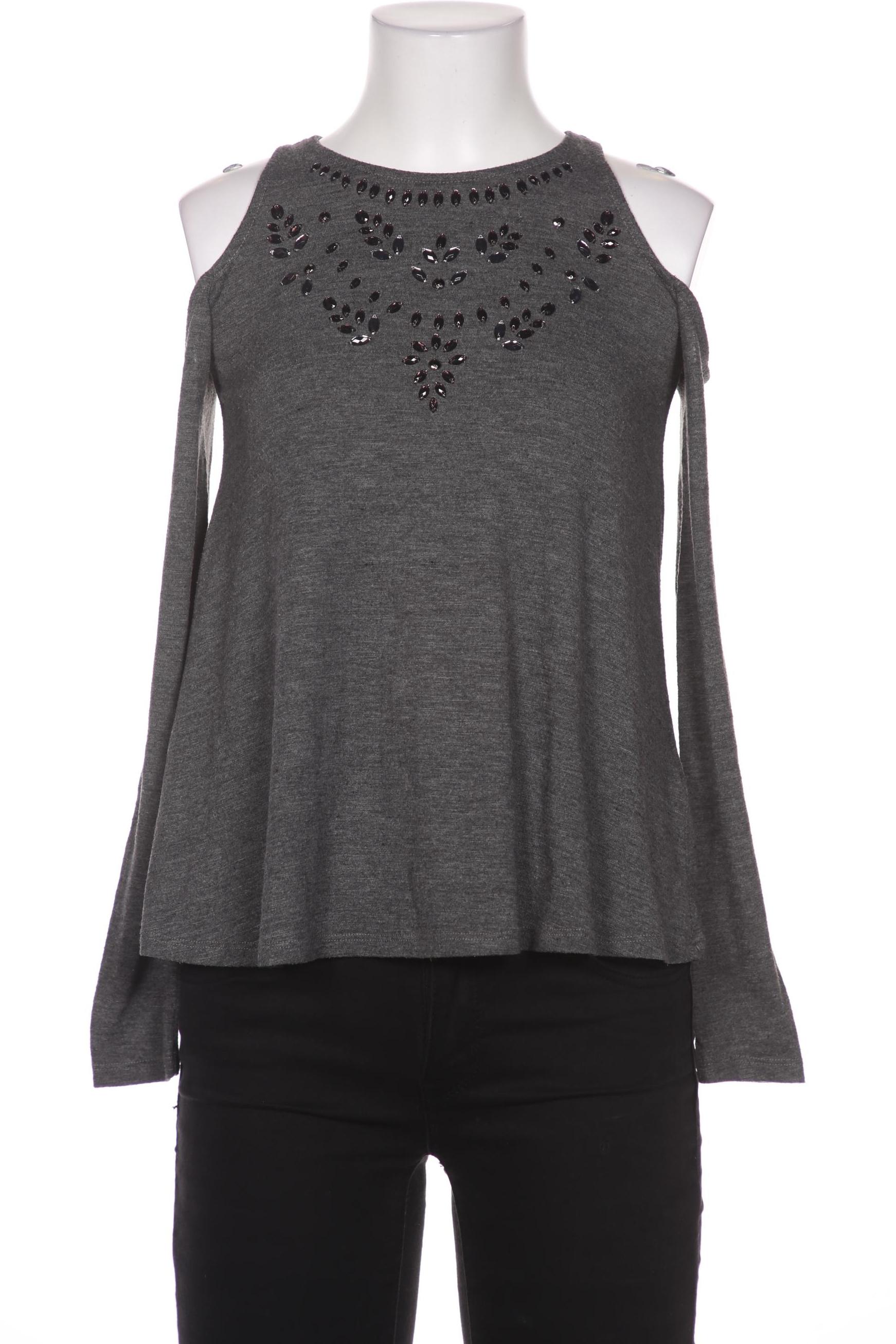 

Hollister Damen Langarmshirt, grau, Gr. 34