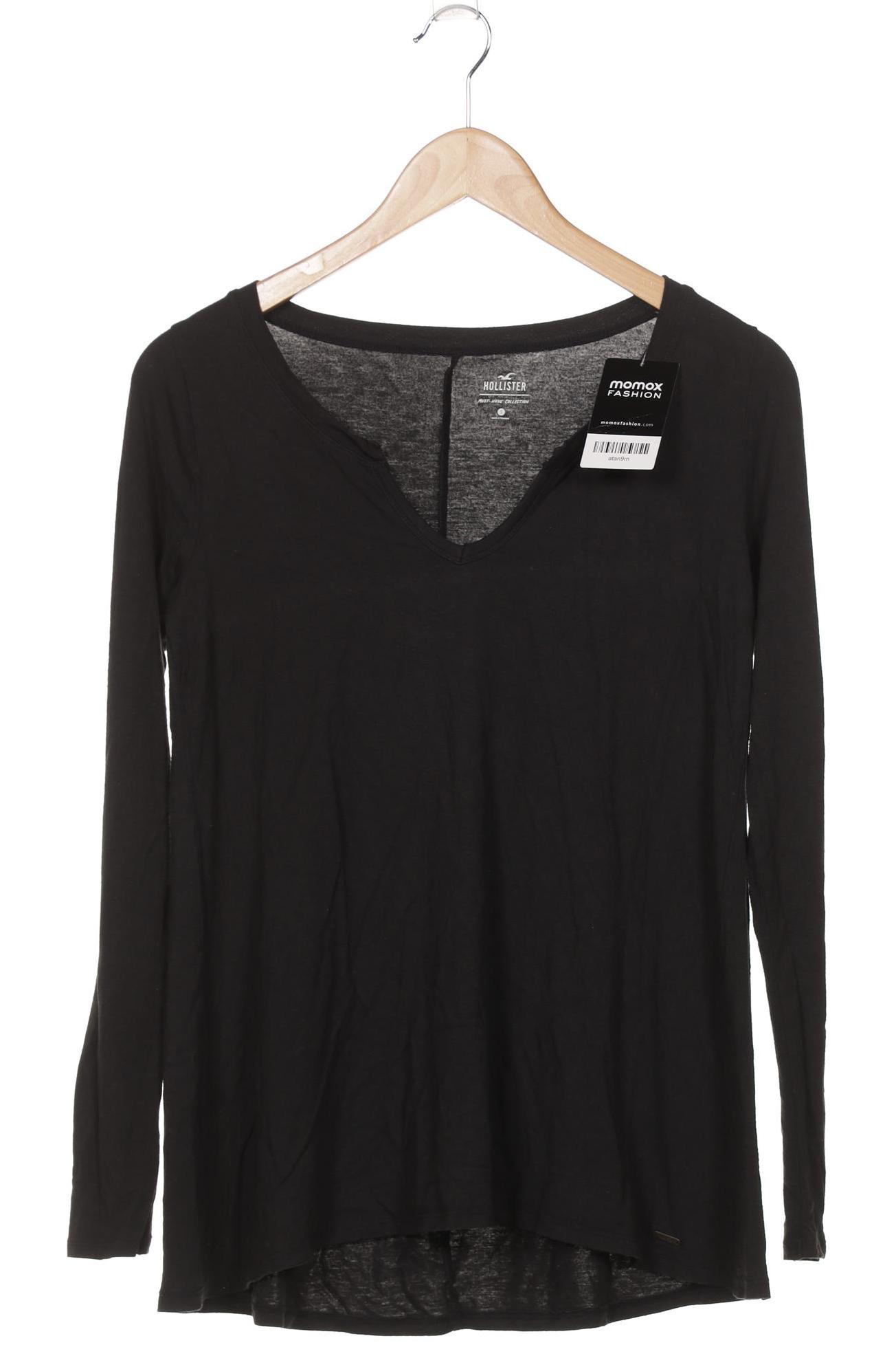 

Hollister Damen Langarmshirt, schwarz, Gr. 36