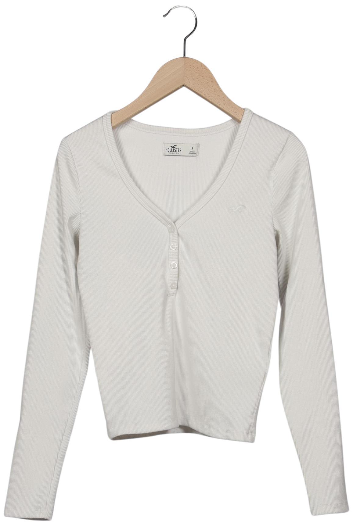 

Hollister Damen Langarmshirt, cremeweiß, Gr. 36
