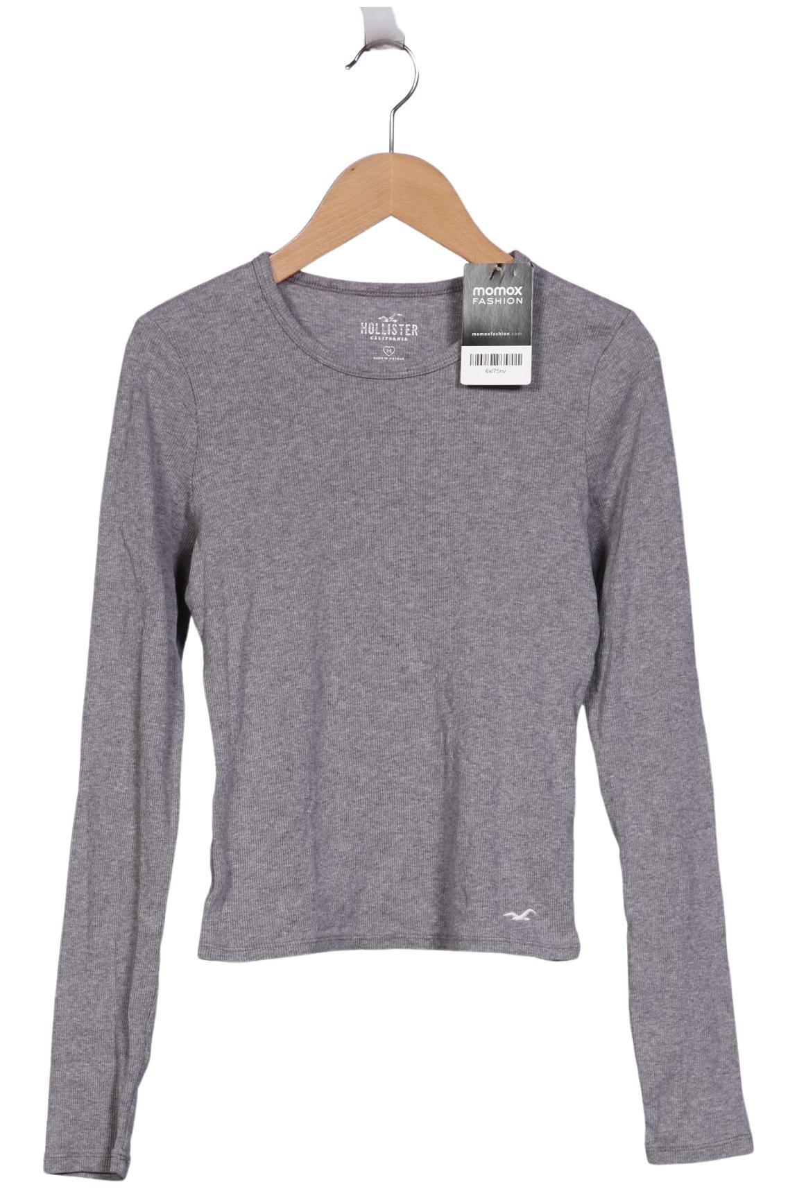 

Hollister Damen Langarmshirt, grau, Gr. 38
