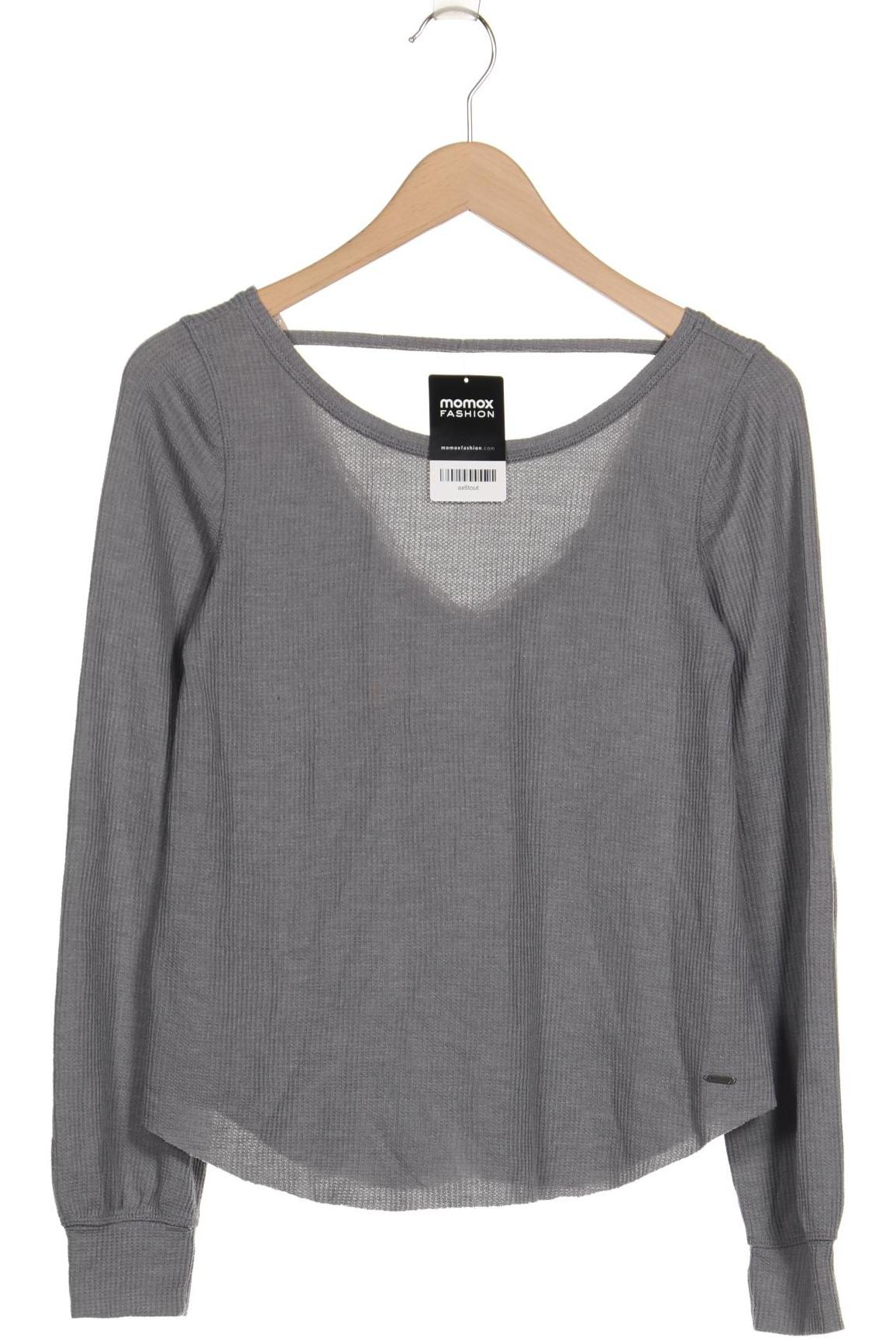 

Hollister Damen Langarmshirt, grau, Gr. 34