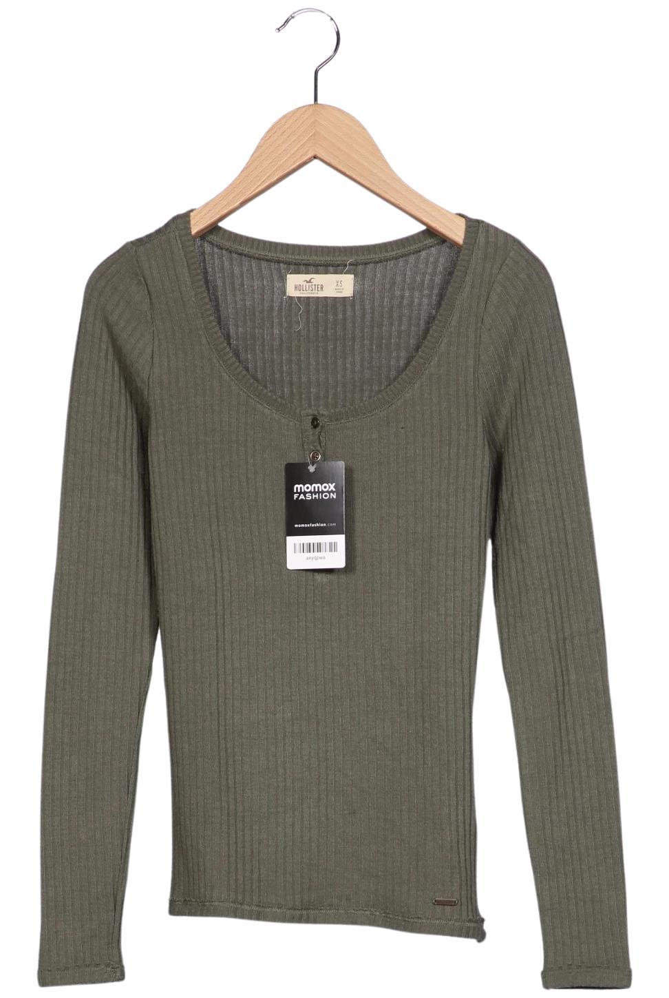 

Hollister Damen Langarmshirt, grün, Gr. 34