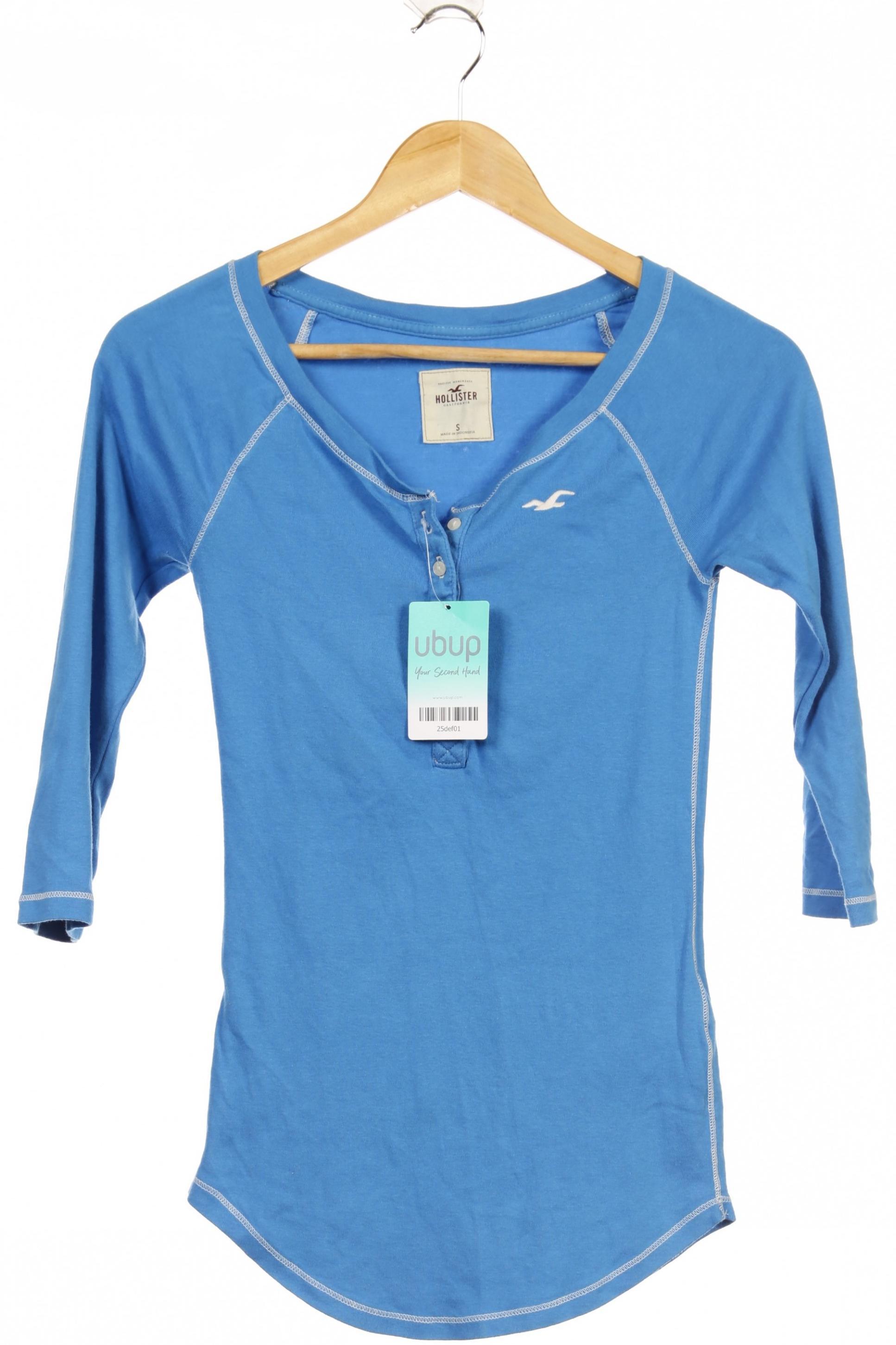 

Hollister Damen Langarmshirt, blau, Gr.