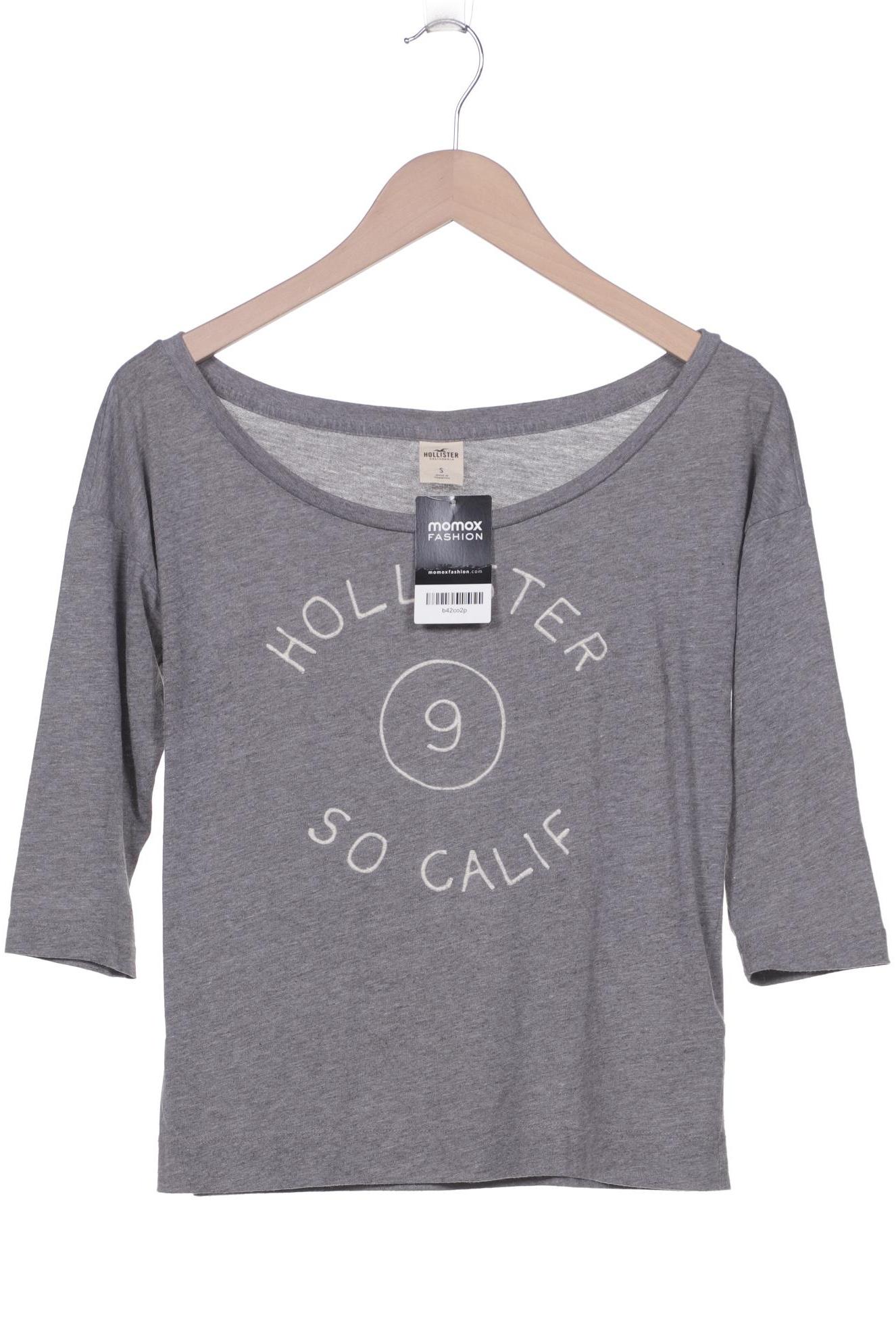 

Hollister Damen Langarmshirt, grau, Gr. 36