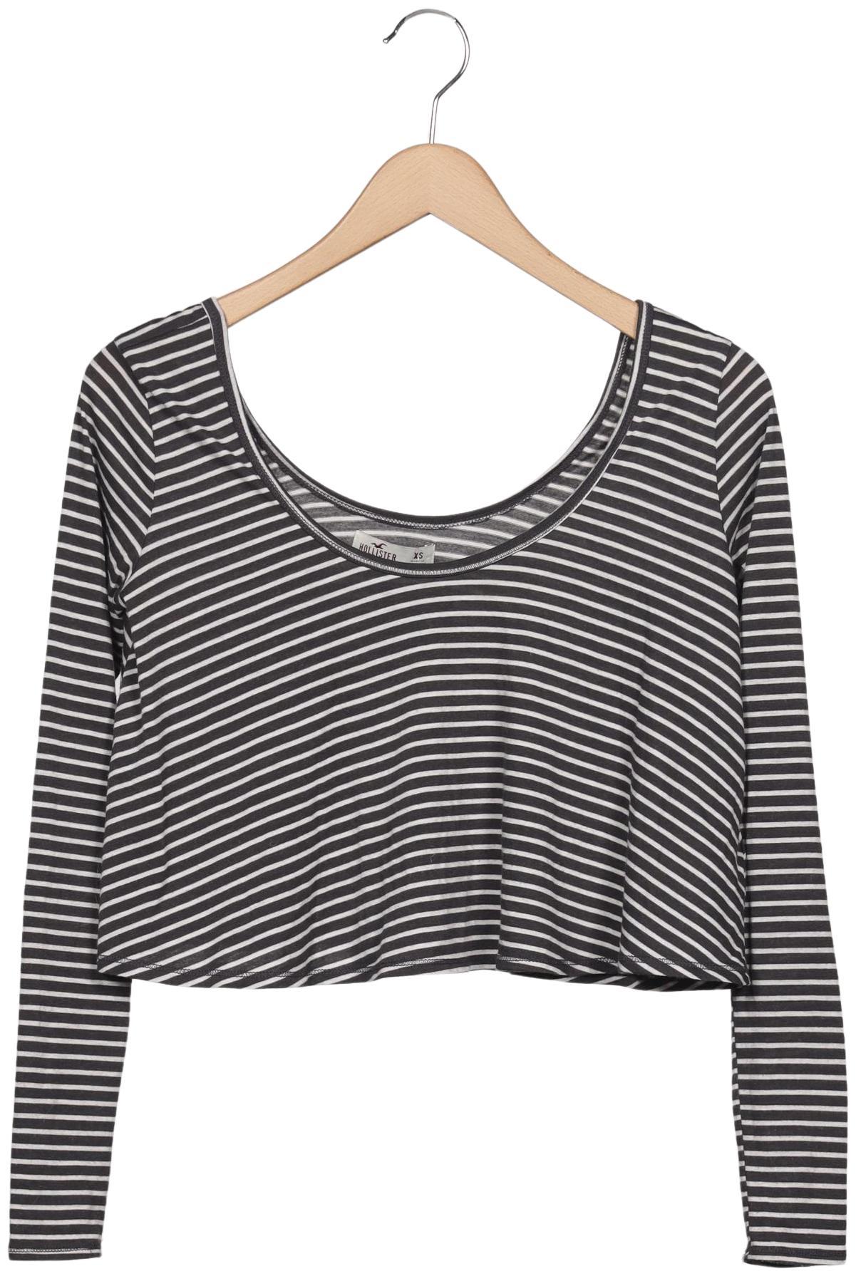 

Hollister Damen Langarmshirt, grau, Gr. 34