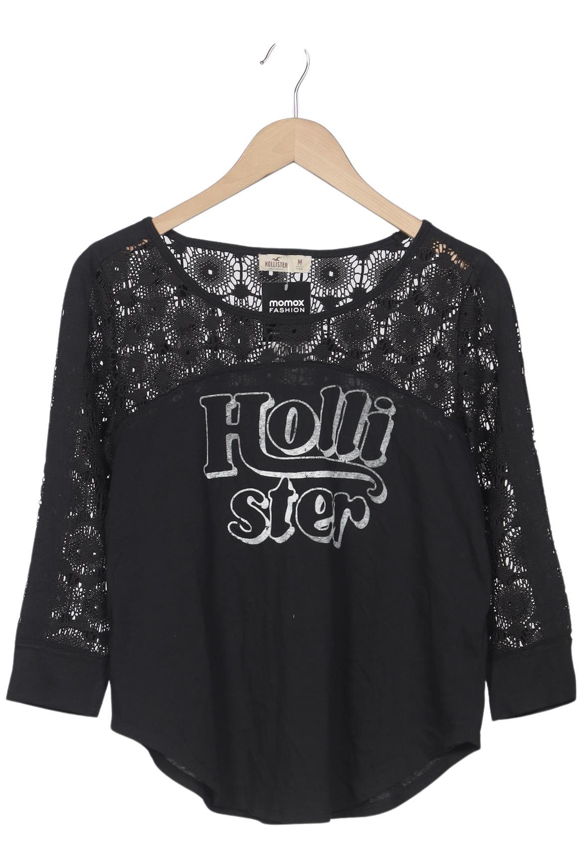 

Hollister Damen Langarmshirt, schwarz, Gr. 38