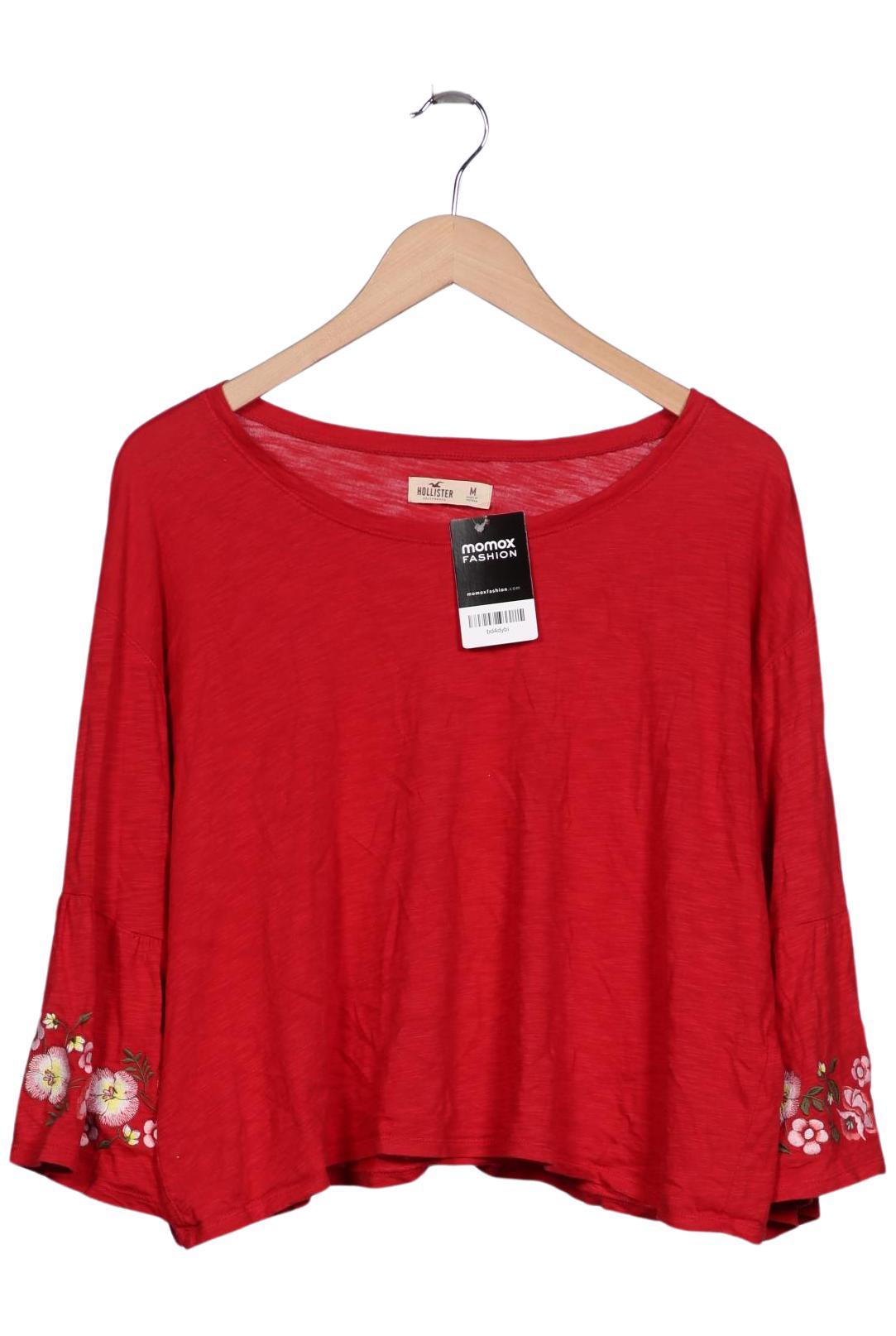 

Hollister Damen Langarmshirt, rot, Gr. 38