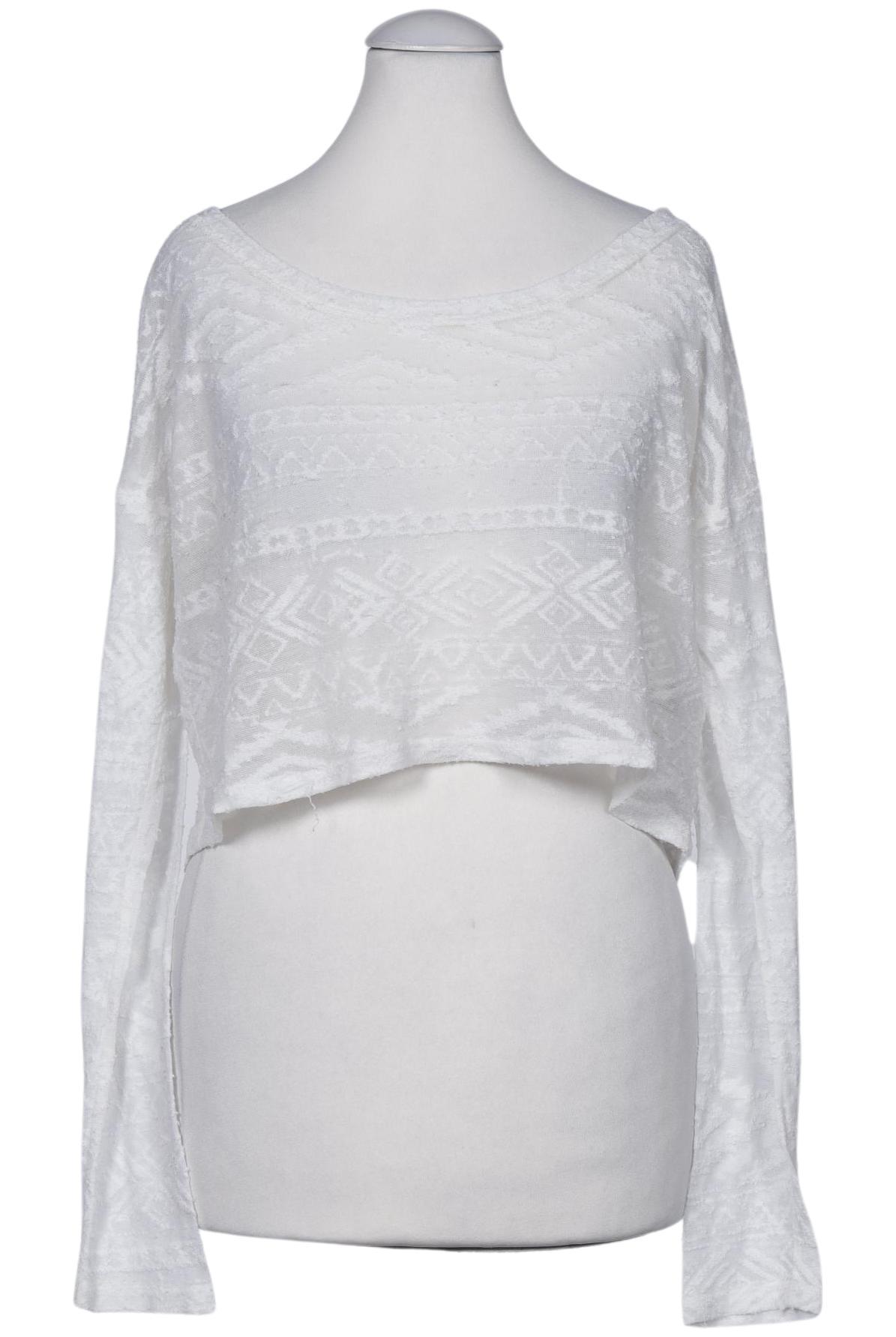 

Hollister Damen Langarmshirt, weiß, Gr. 34