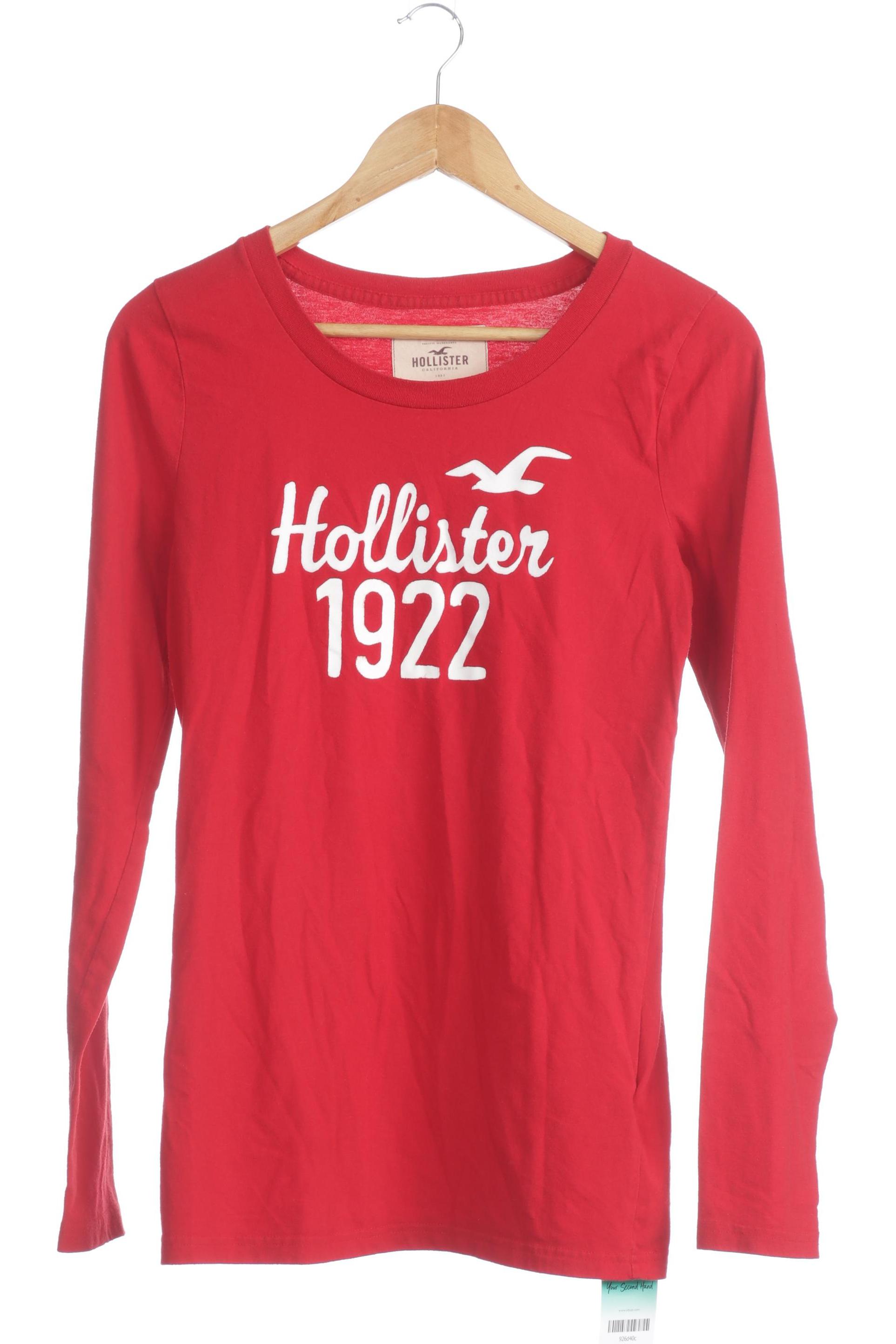 

Hollister Damen Langarmshirt, rot, Gr. 42