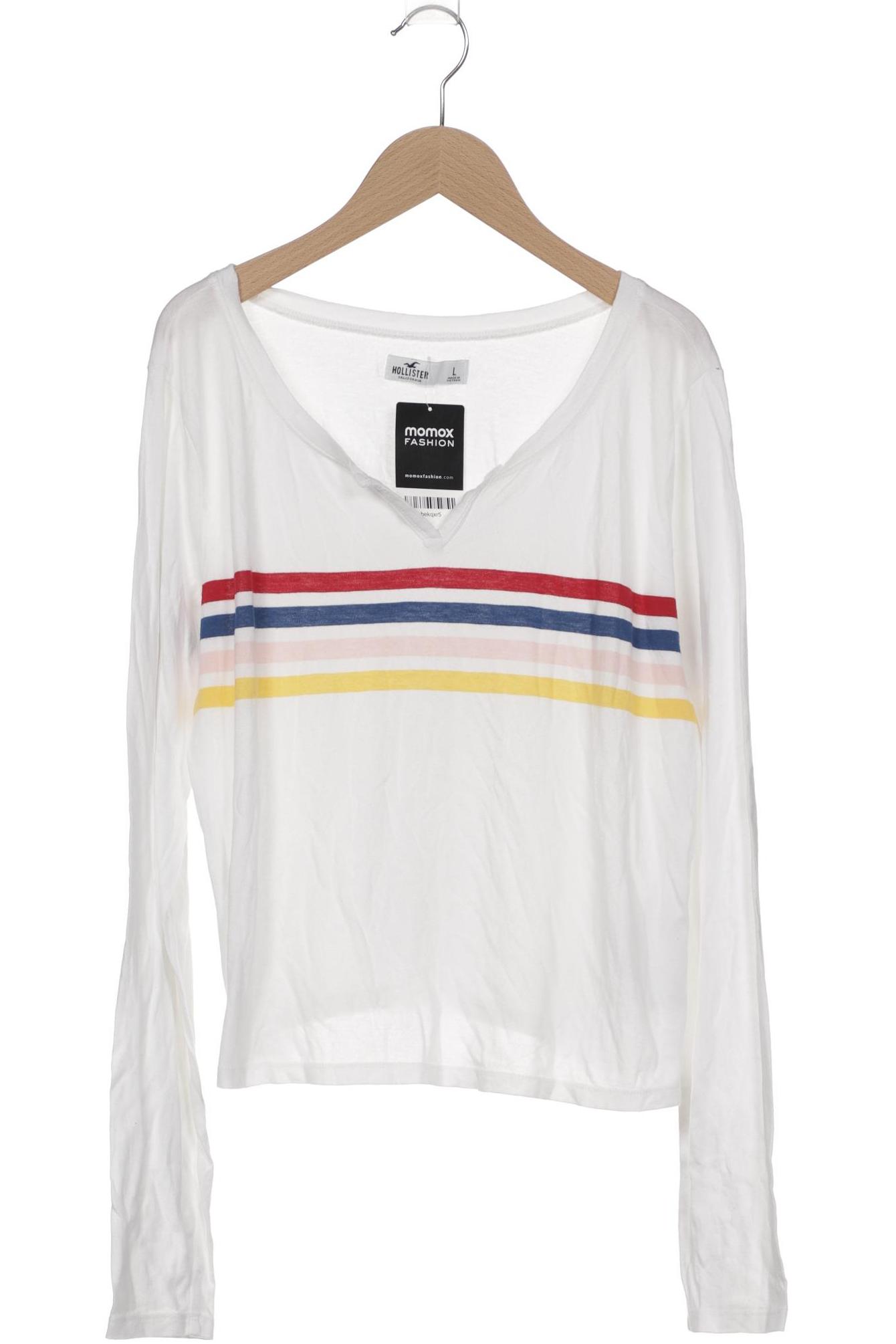 

Hollister Damen Langarmshirt, weiß, Gr. 42