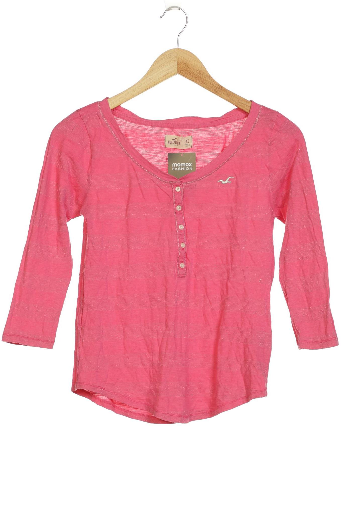 

Hollister Damen Langarmshirt, pink, Gr. 34