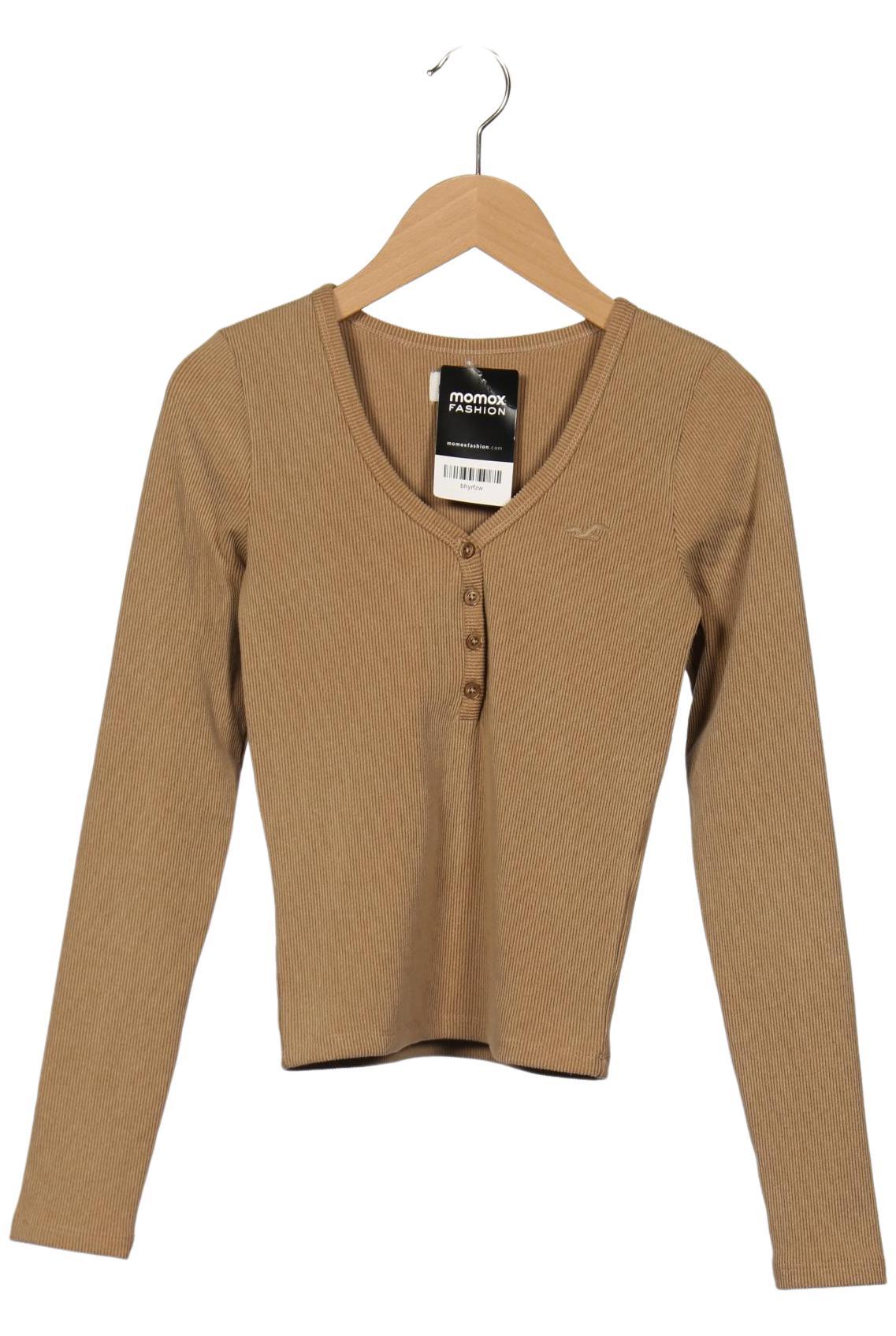 

Hollister Damen Langarmshirt, beige, Gr. 34