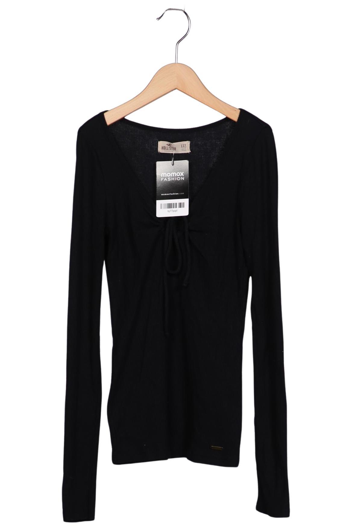 

Hollister Damen Langarmshirt, schwarz, Gr. 32