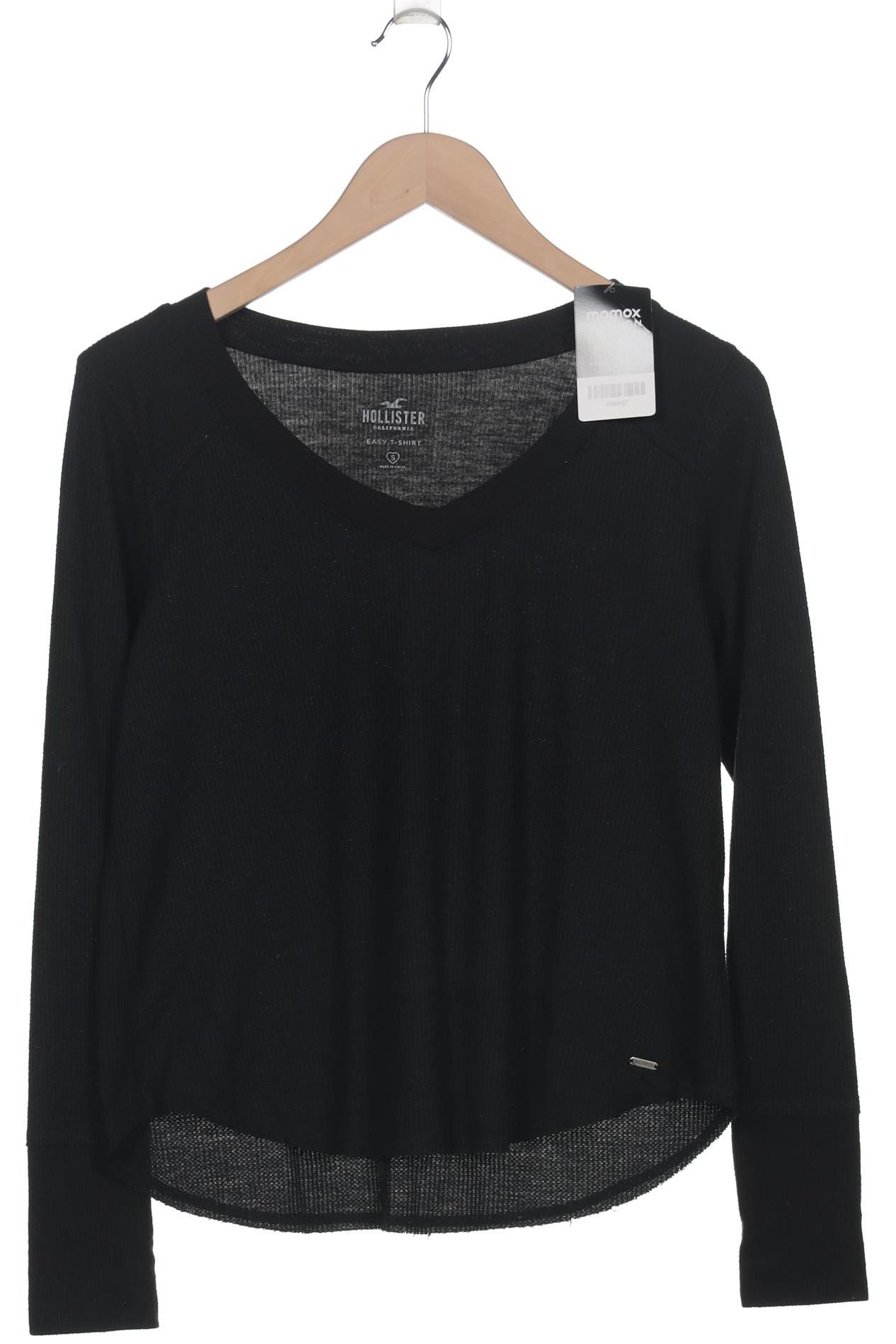 

Hollister Damen Langarmshirt, schwarz, Gr. 36