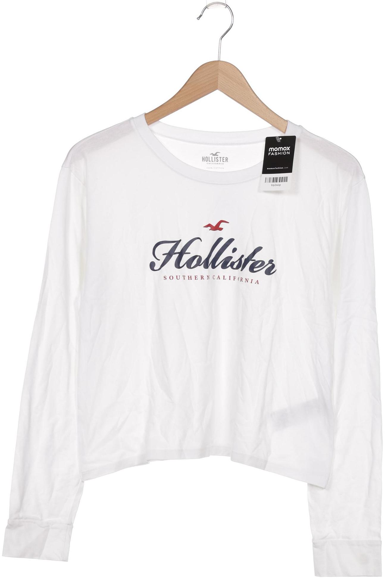 

Hollister Damen Langarmshirt, weiß, Gr. 38