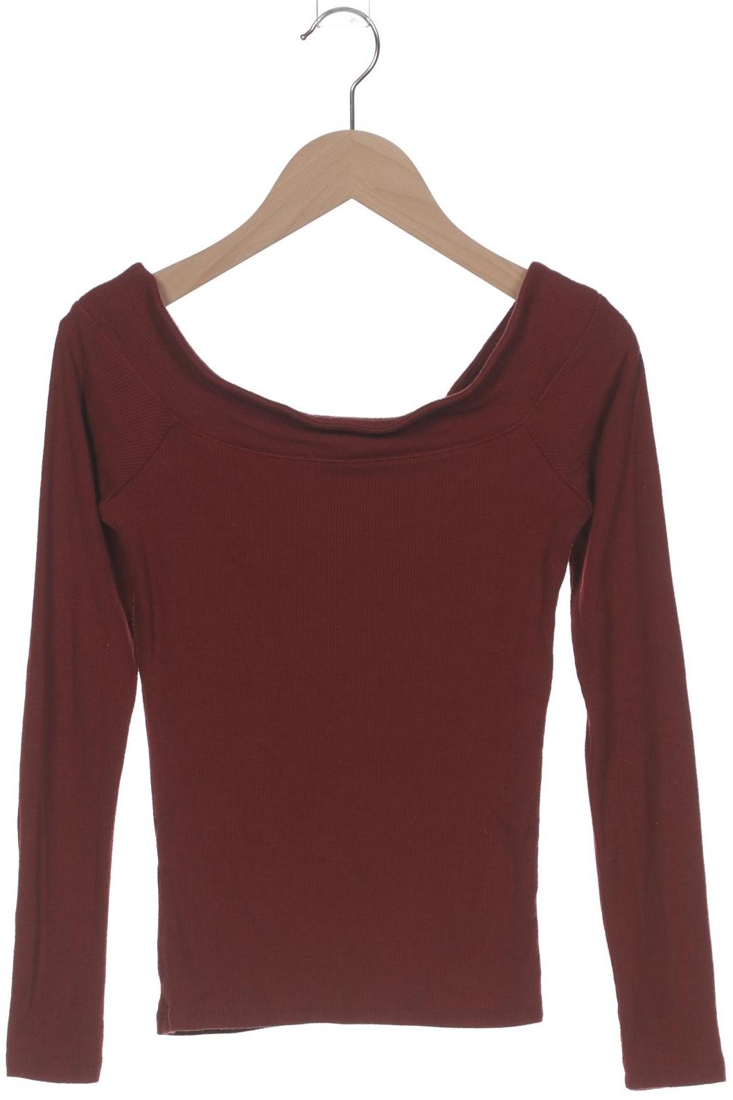 

Hollister Damen Langarmshirt, bordeaux, Gr. 34