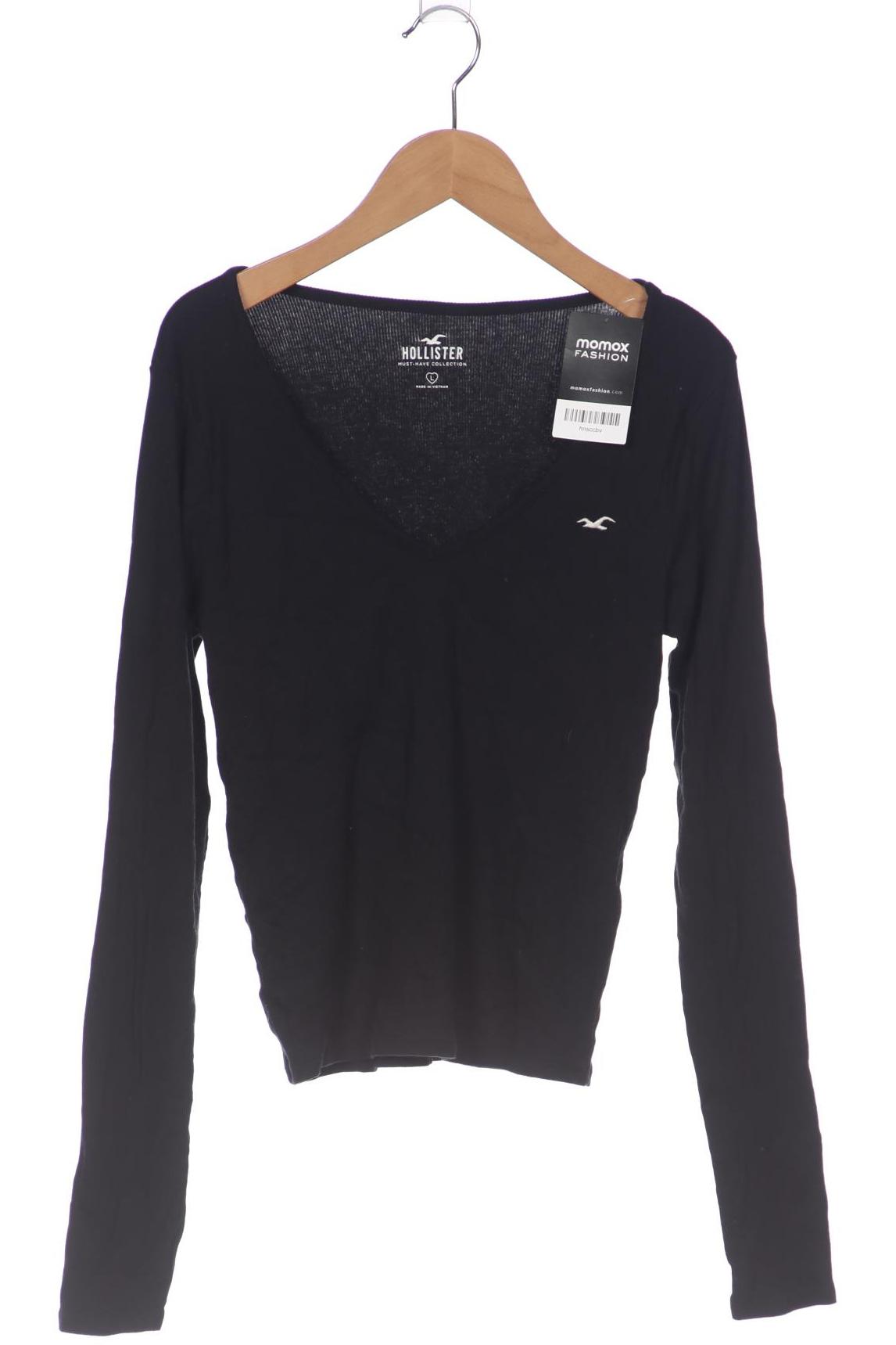 

Hollister Damen Langarmshirt, schwarz, Gr. 42