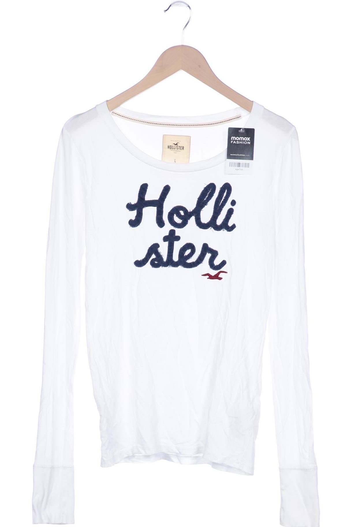 

Hollister Damen Langarmshirt, weiß, Gr. 42