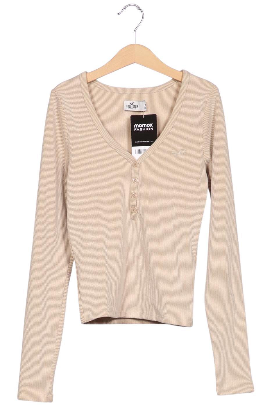 

Hollister Damen Langarmshirt, beige, Gr. 34