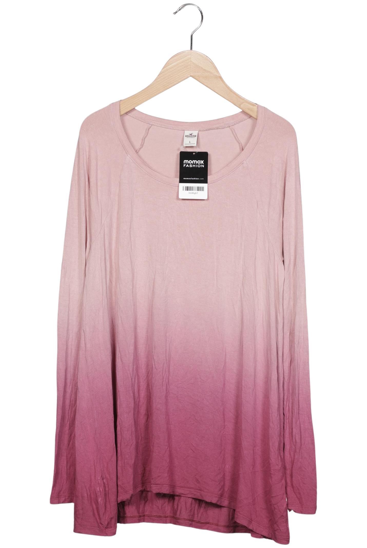 

Hollister Damen Langarmshirt, pink, Gr. 42