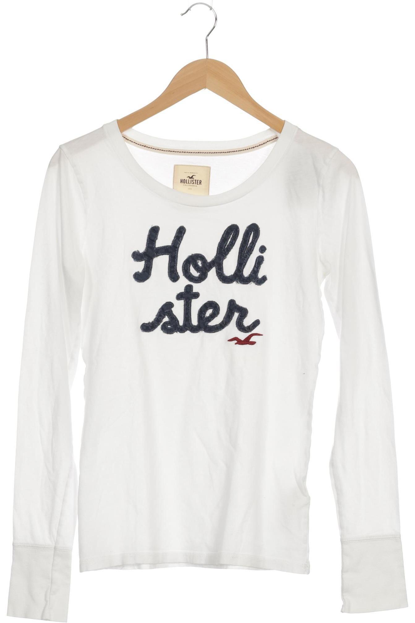 

Hollister Damen Langarmshirt, weiß, Gr.