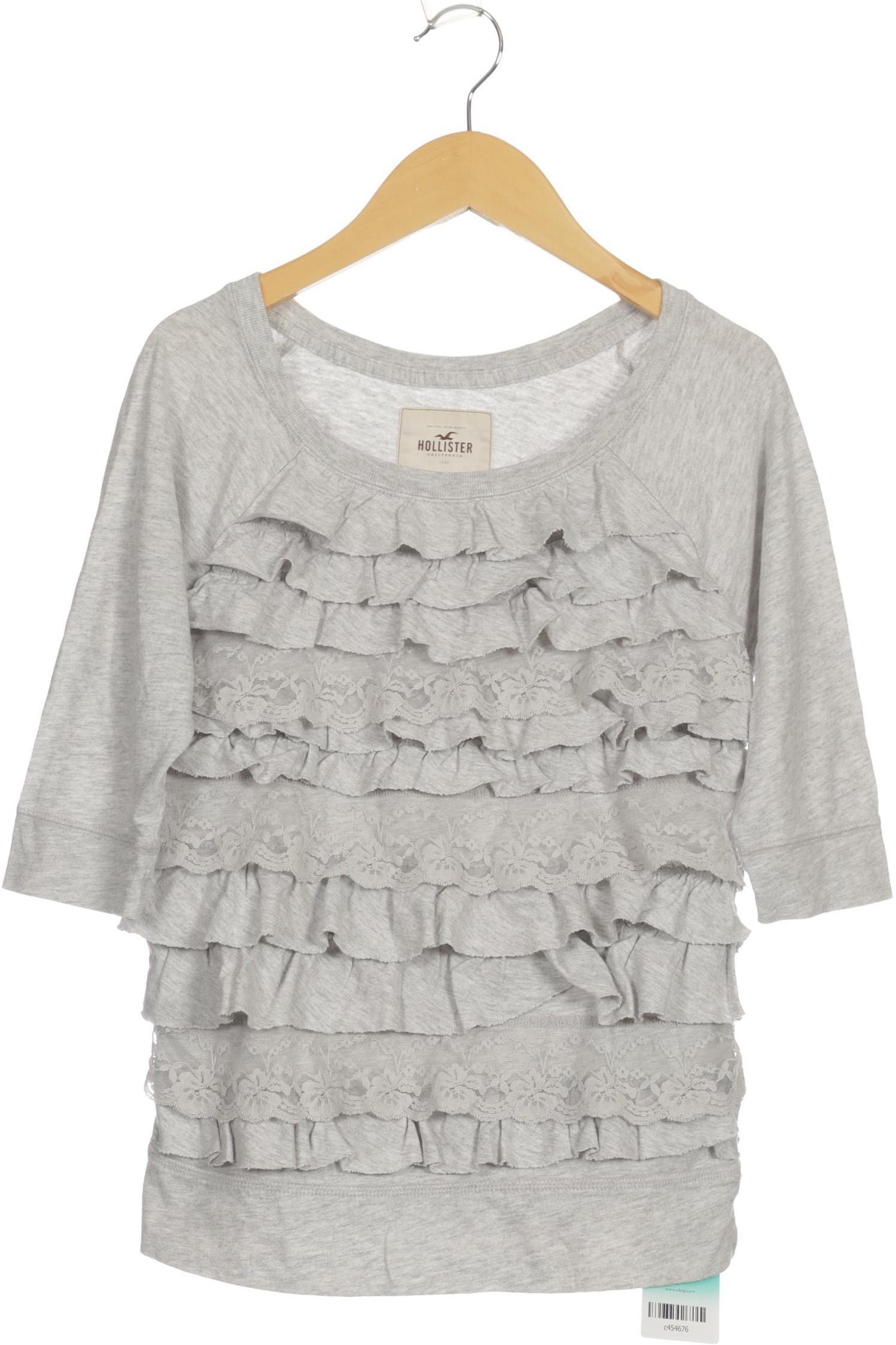 

Hollister Damen Langarmshirt, grau, Gr.