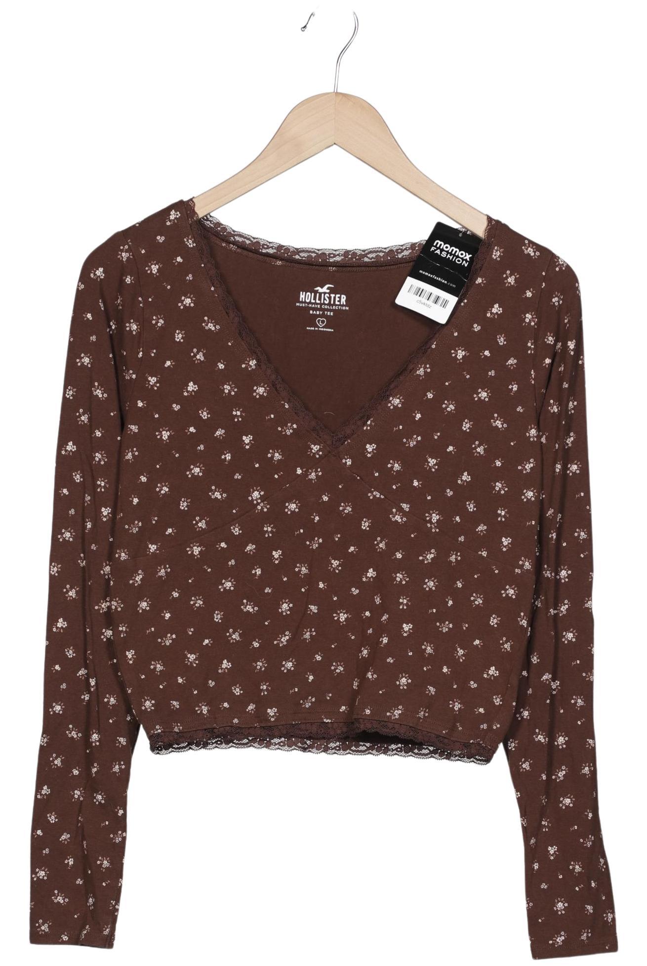 

Hollister Damen Langarmshirt, braun, Gr. 42