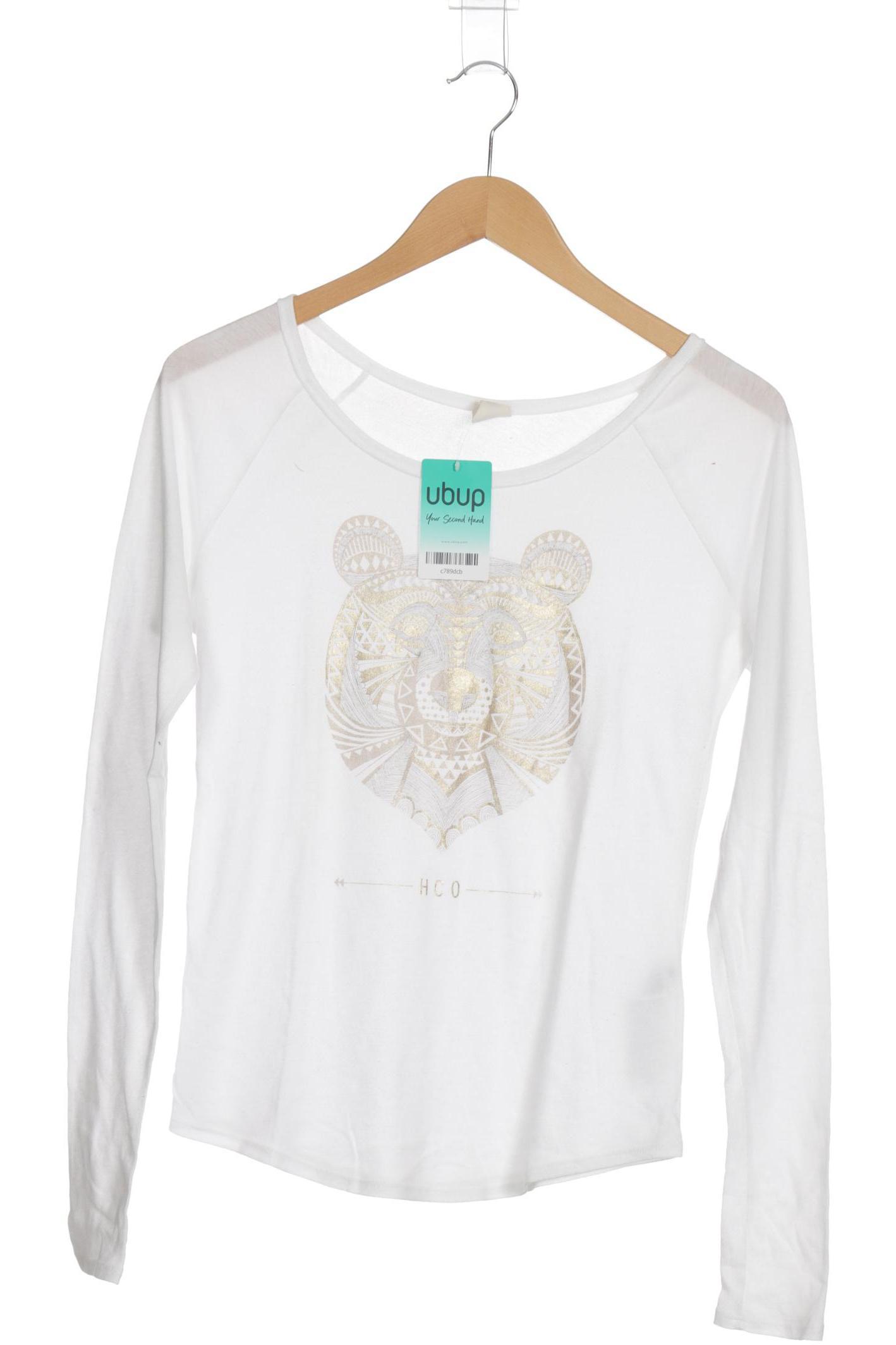 

Hollister Damen Langarmshirt, weiß, Gr.