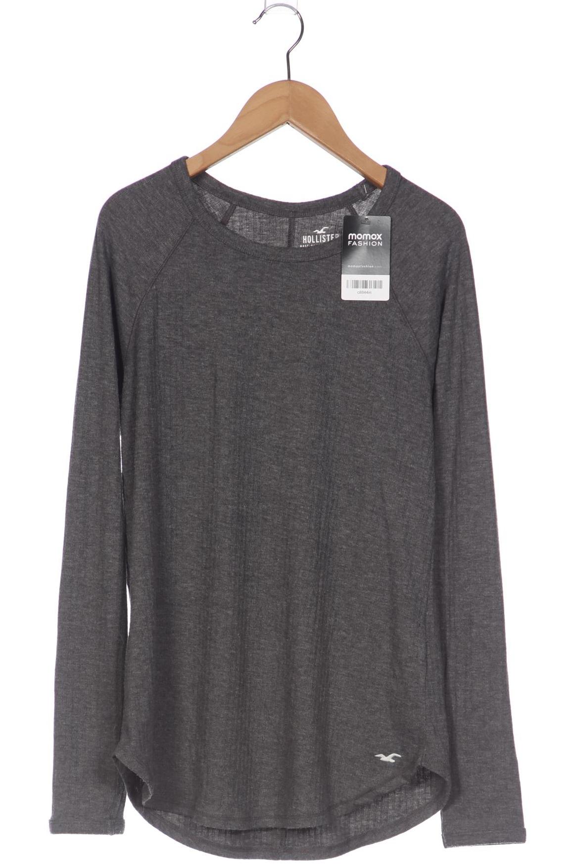 

Hollister Damen Langarmshirt, grau, Gr. 42