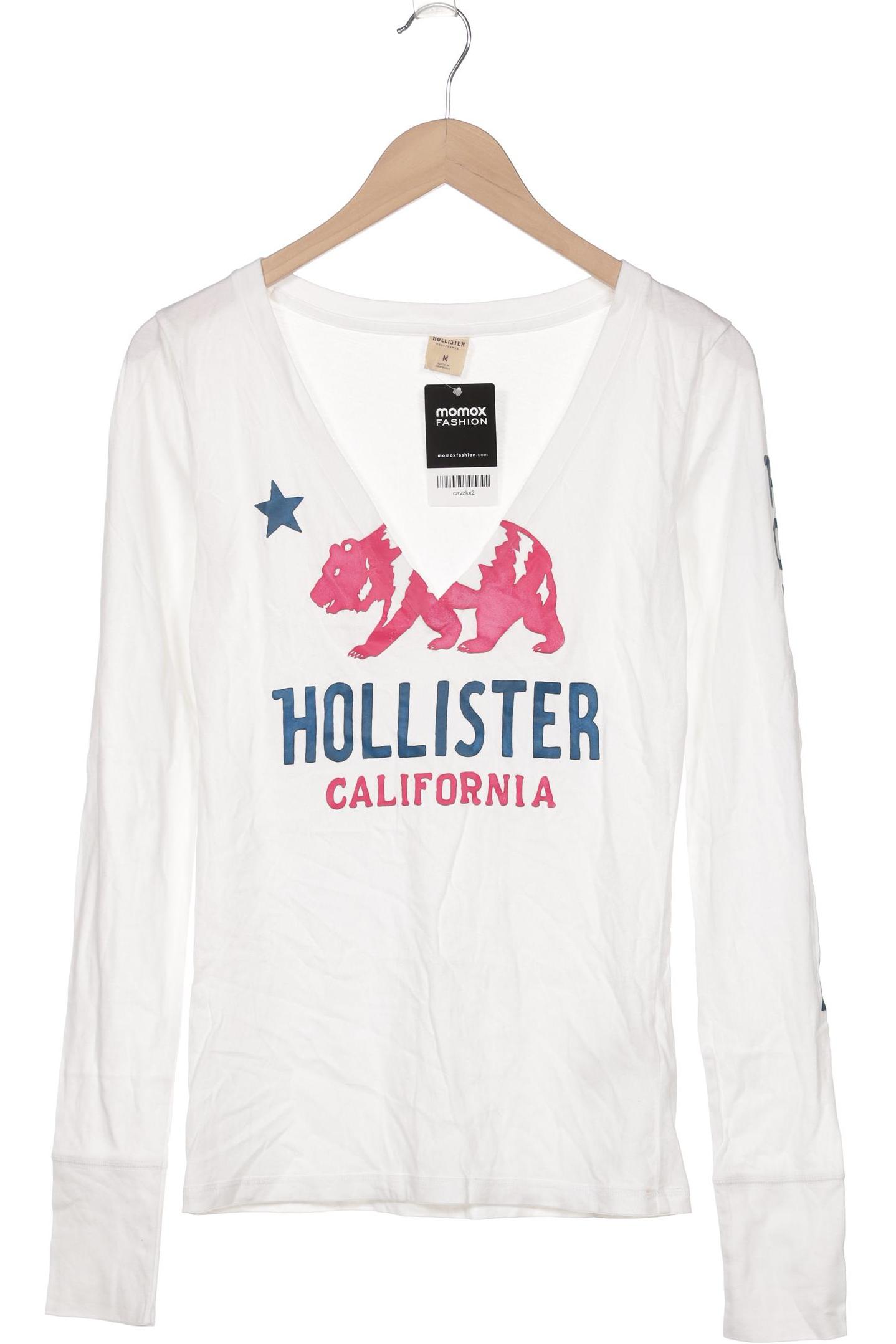 

Hollister Damen Langarmshirt, weiß, Gr. 38