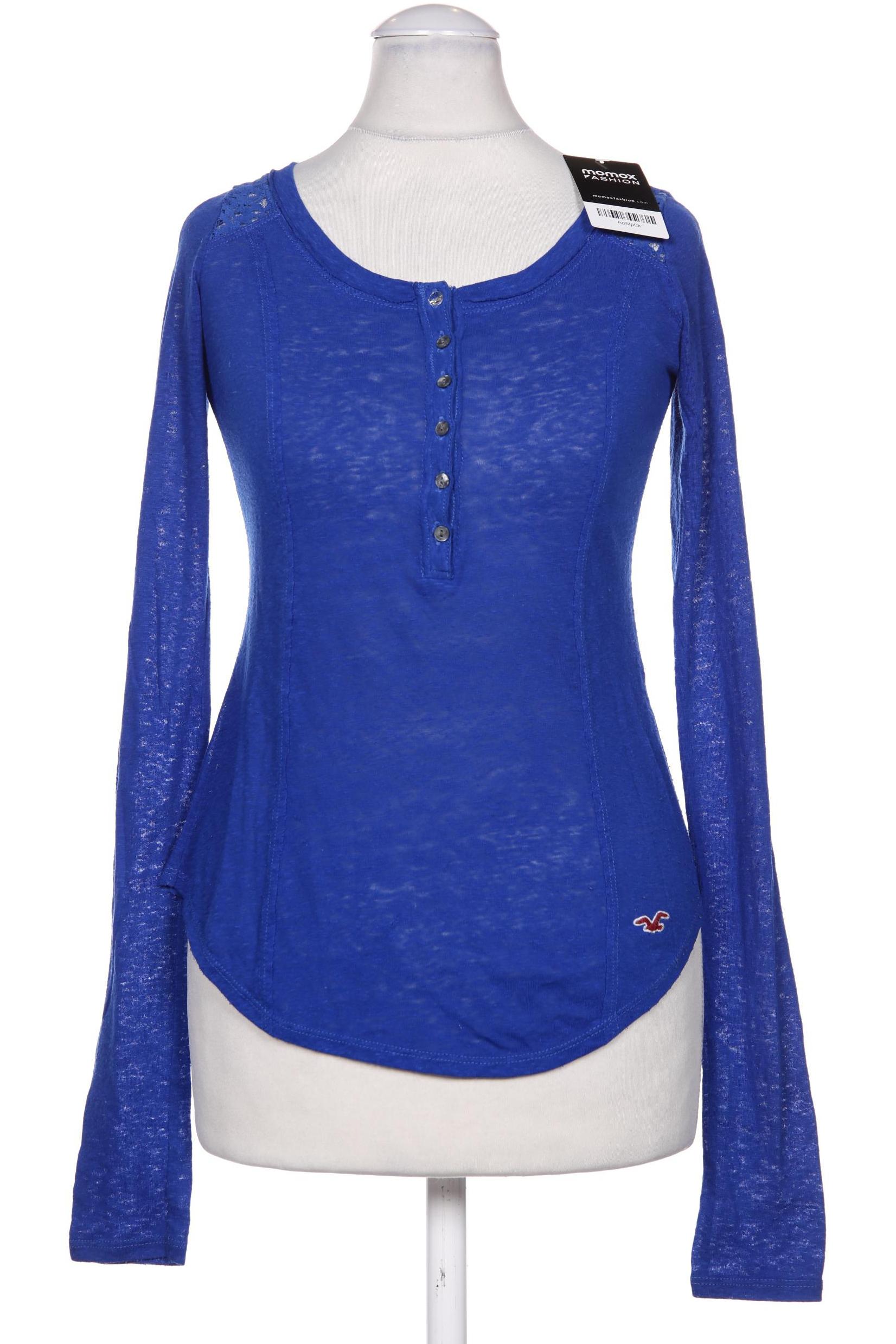 

Hollister Damen Langarmshirt, blau, Gr. 34