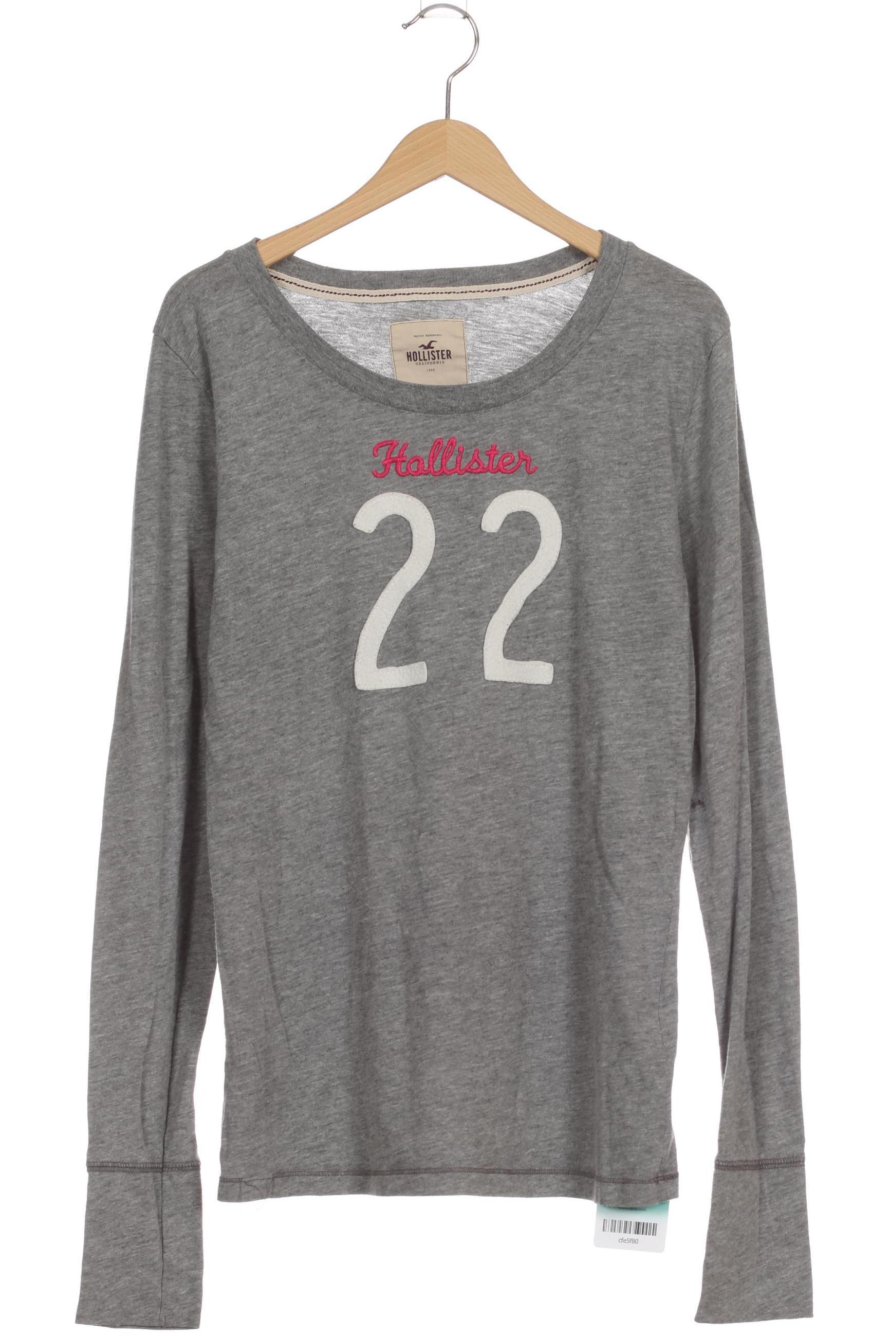

Hollister Damen Langarmshirt, grau, Gr.