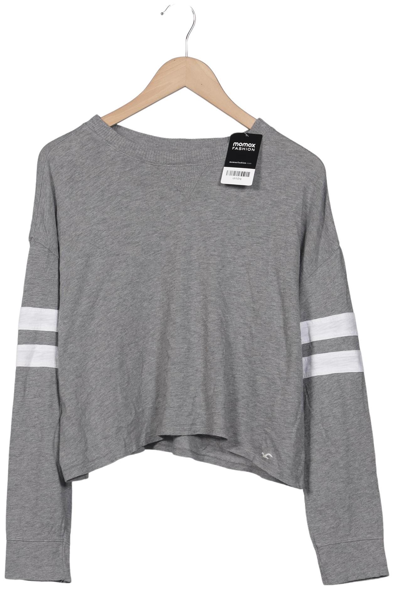 

Hollister Damen Langarmshirt, grau, Gr. 36