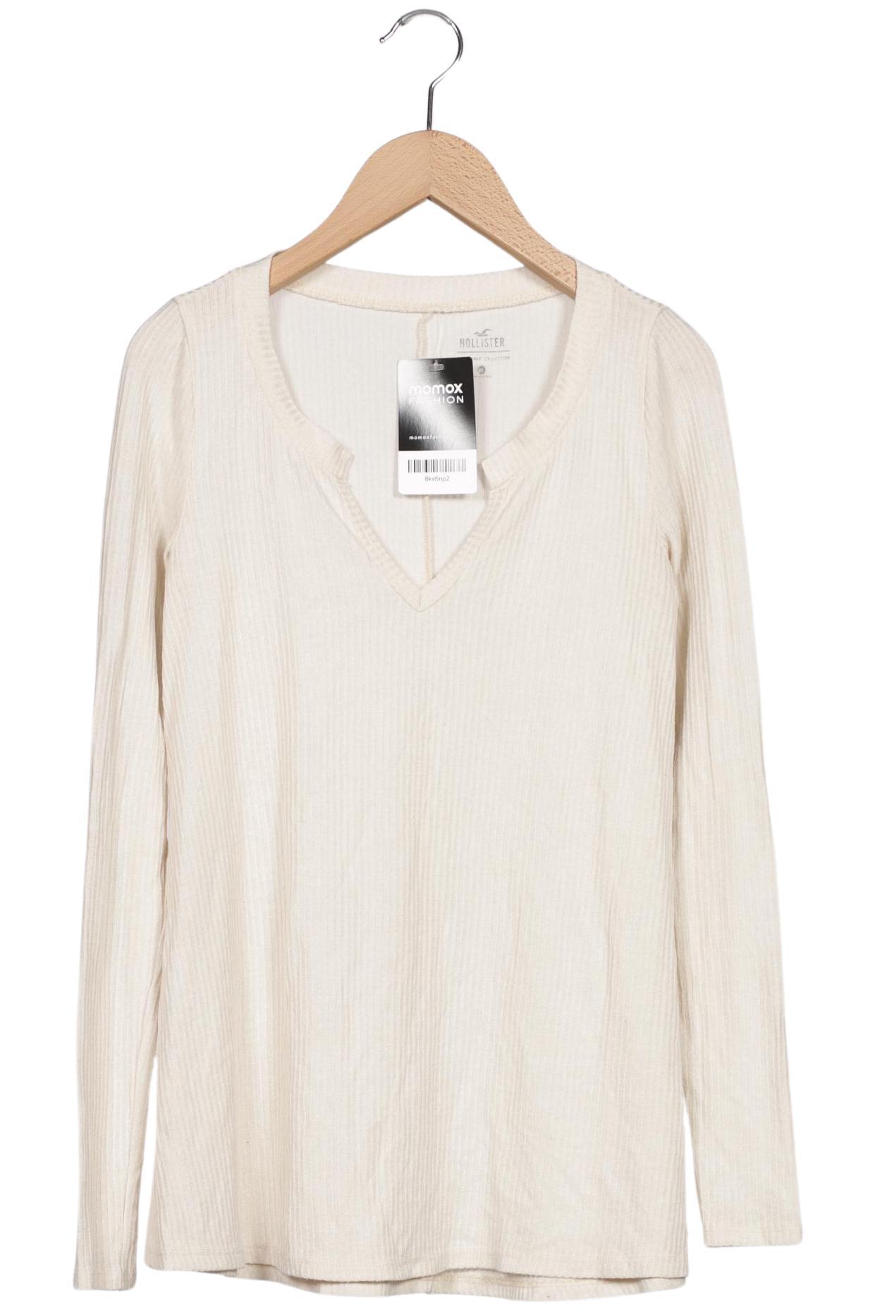 

Hollister Damen Langarmshirt, cremeweiß, Gr. 34