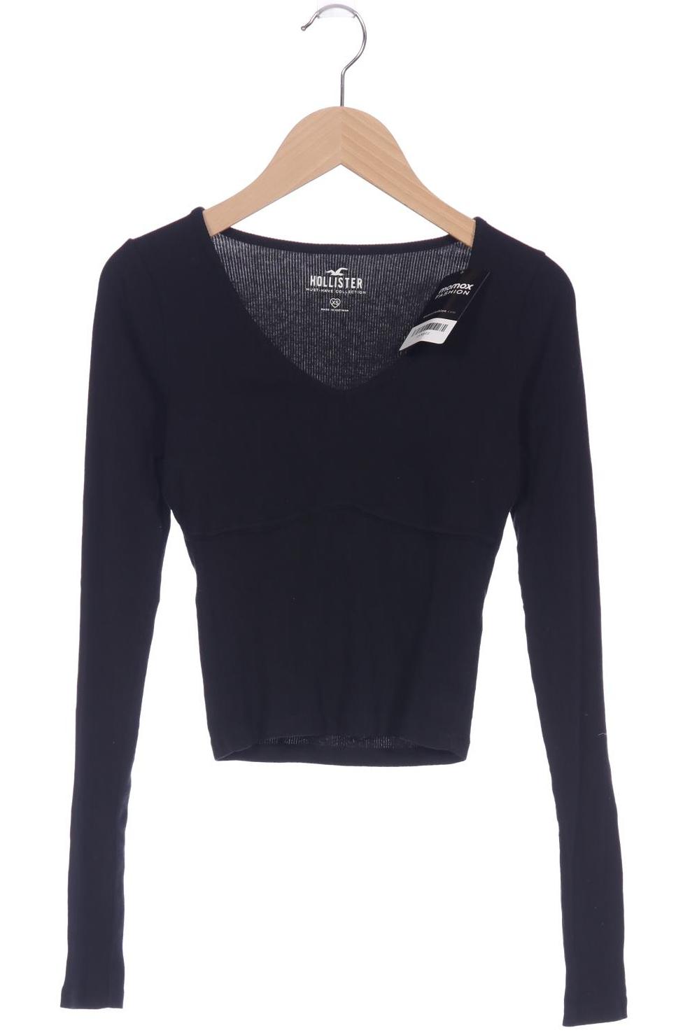

Hollister Damen Langarmshirt, schwarz, Gr. 34