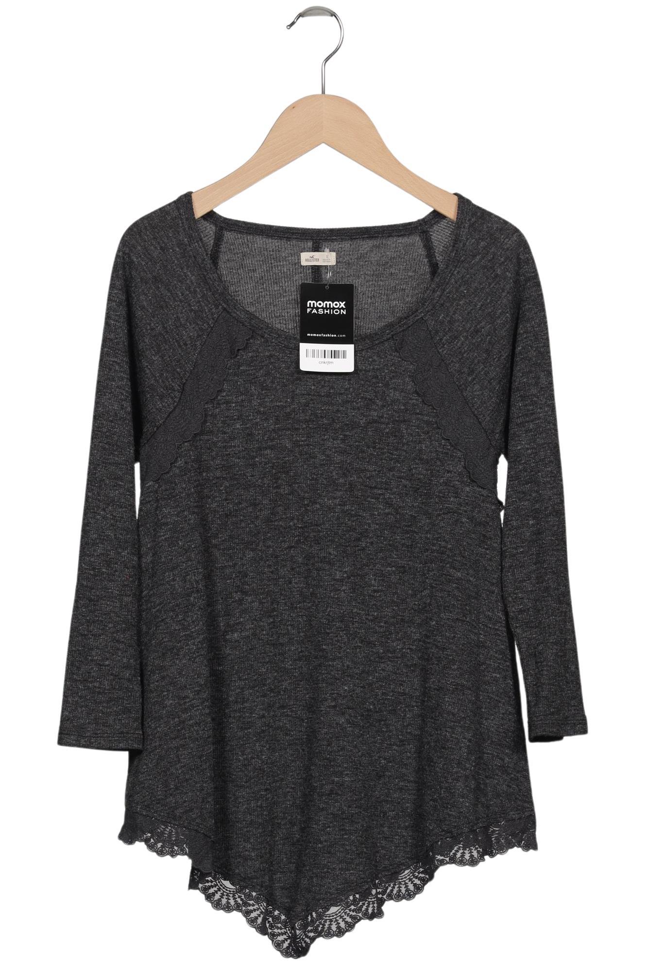 

Hollister Damen Langarmshirt, schwarz, Gr. 36