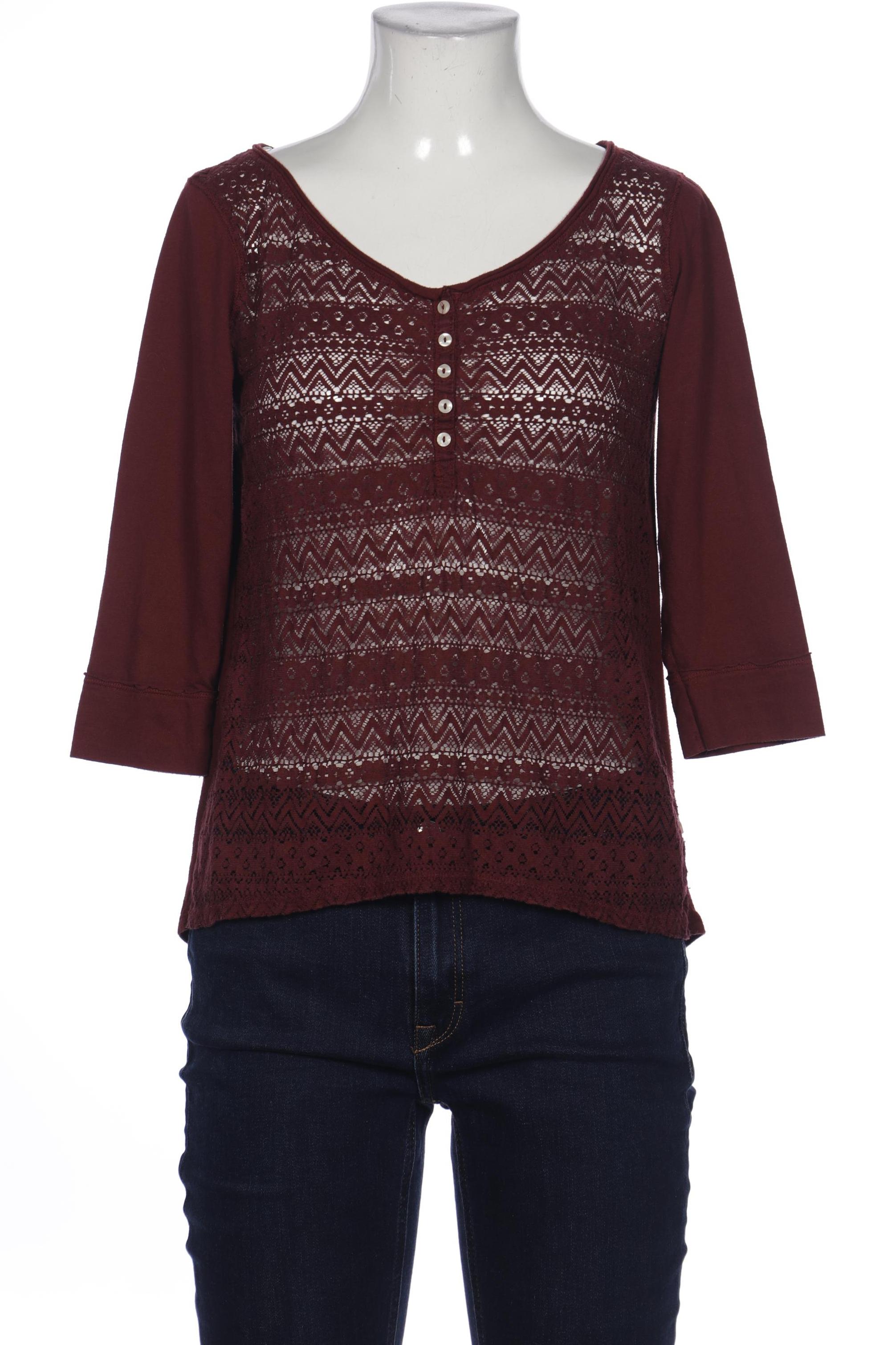 

Hollister Damen Langarmshirt, bordeaux, Gr. 34