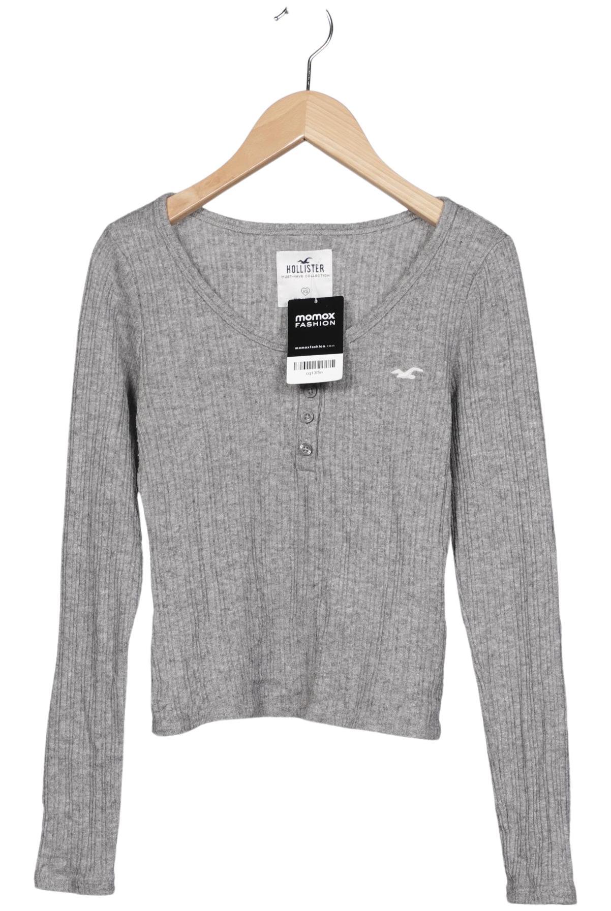 

Hollister Damen Langarmshirt, grau, Gr. 34